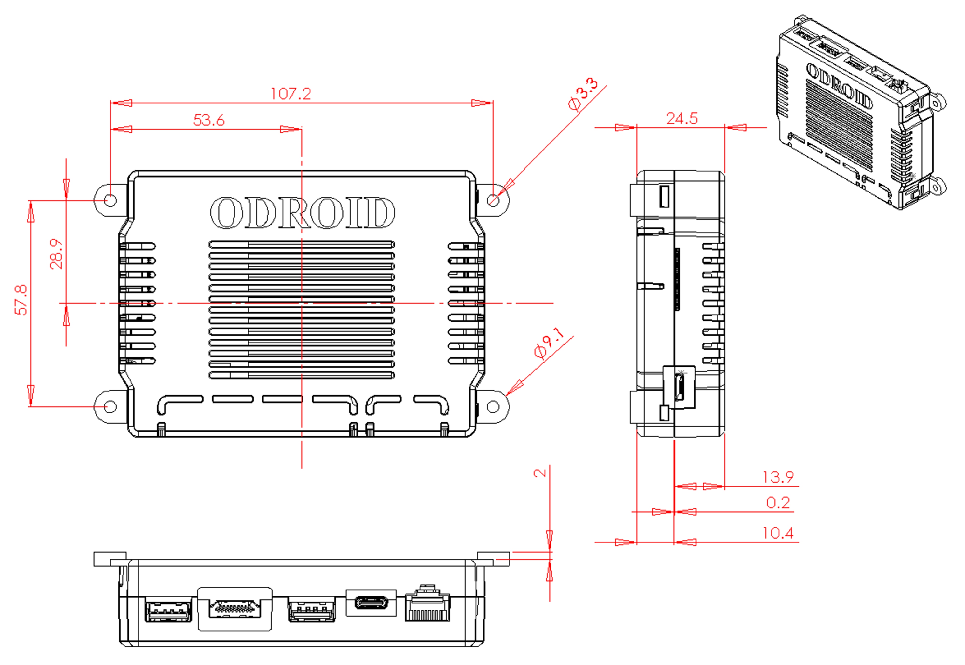 ODROID-M1S Einplatinen-Computer mit IO Header, 8 GB RAM ODROID-M1S Einplatinen-Computer mit IO Header, 8 GB RAM