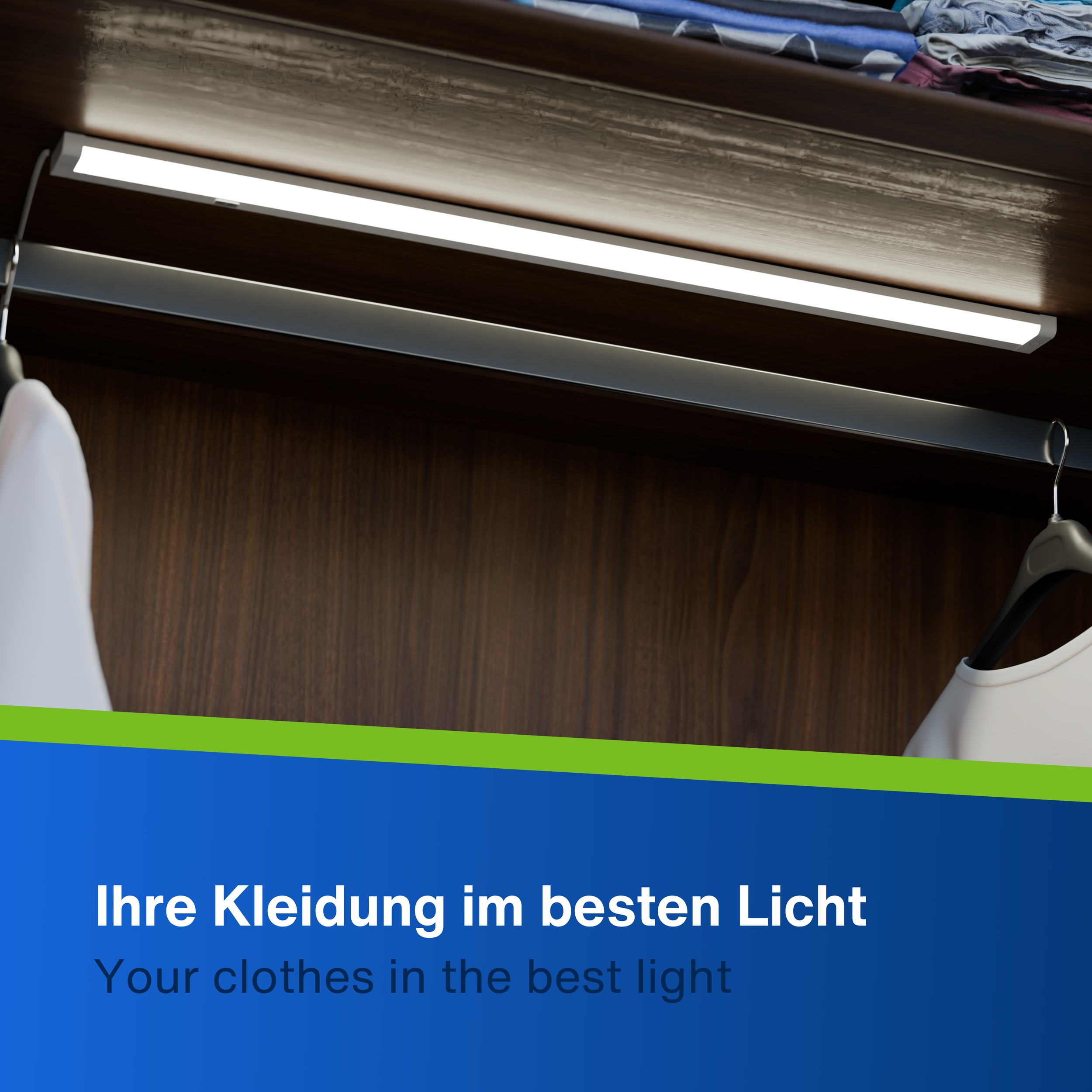 REV LED-Unterbauleuchte, 8W, 3000K, 680lm, warmweiß, IP20, 60 cm