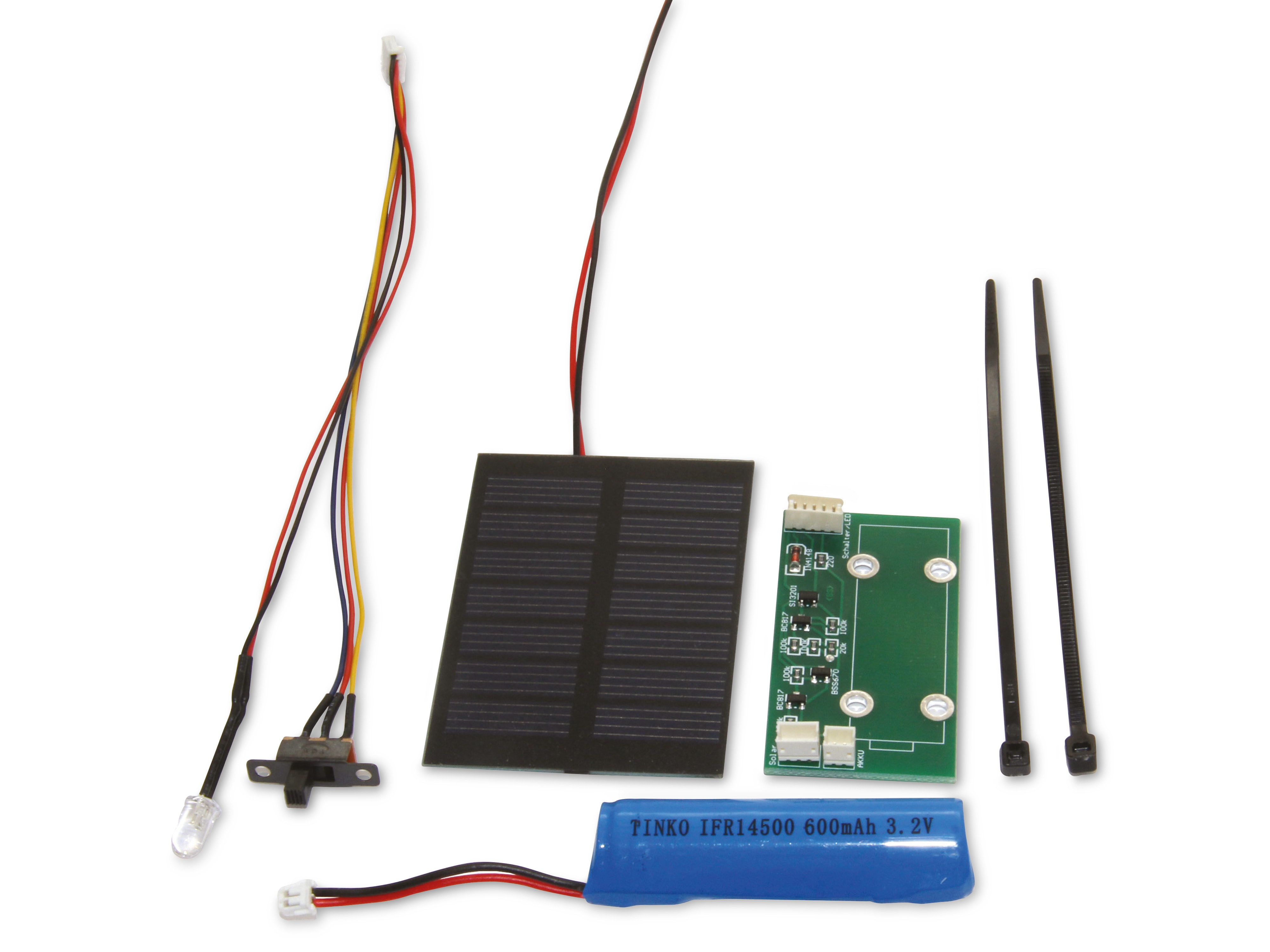 SOL-EXPERT Solar Leuchteinheit "LongLife" mit LED, Schalter und Solarmodul