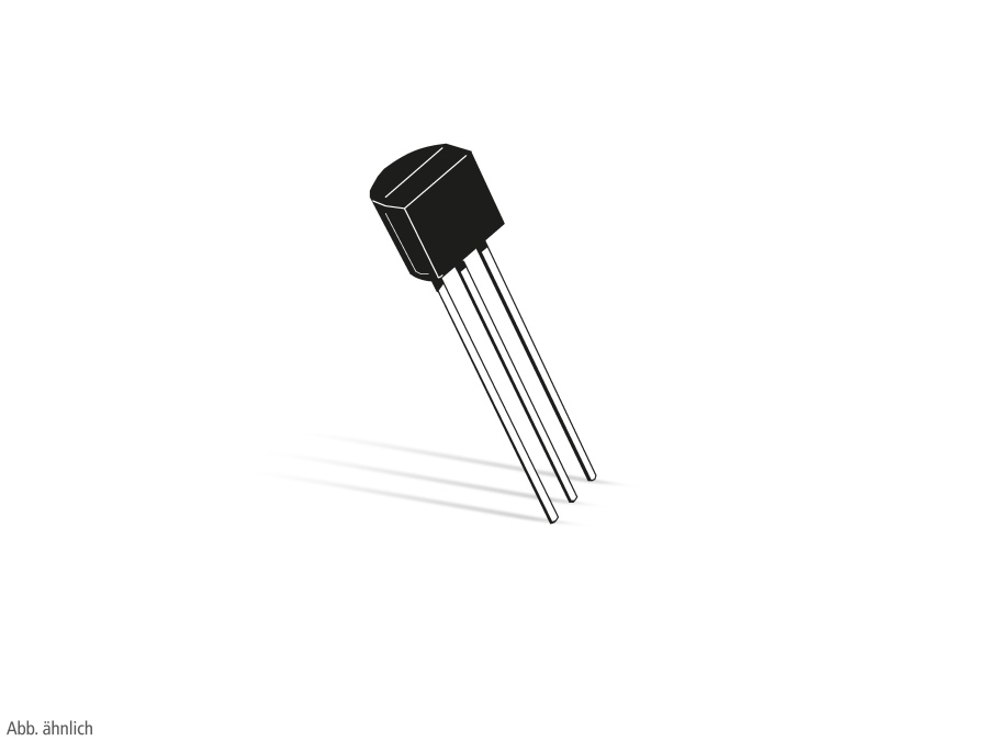 Transistor BC557B, PNP, 45 V, 0,1 A, TO92 Transistor BC557B, PNP, 45 V, 0,1 A, TO92