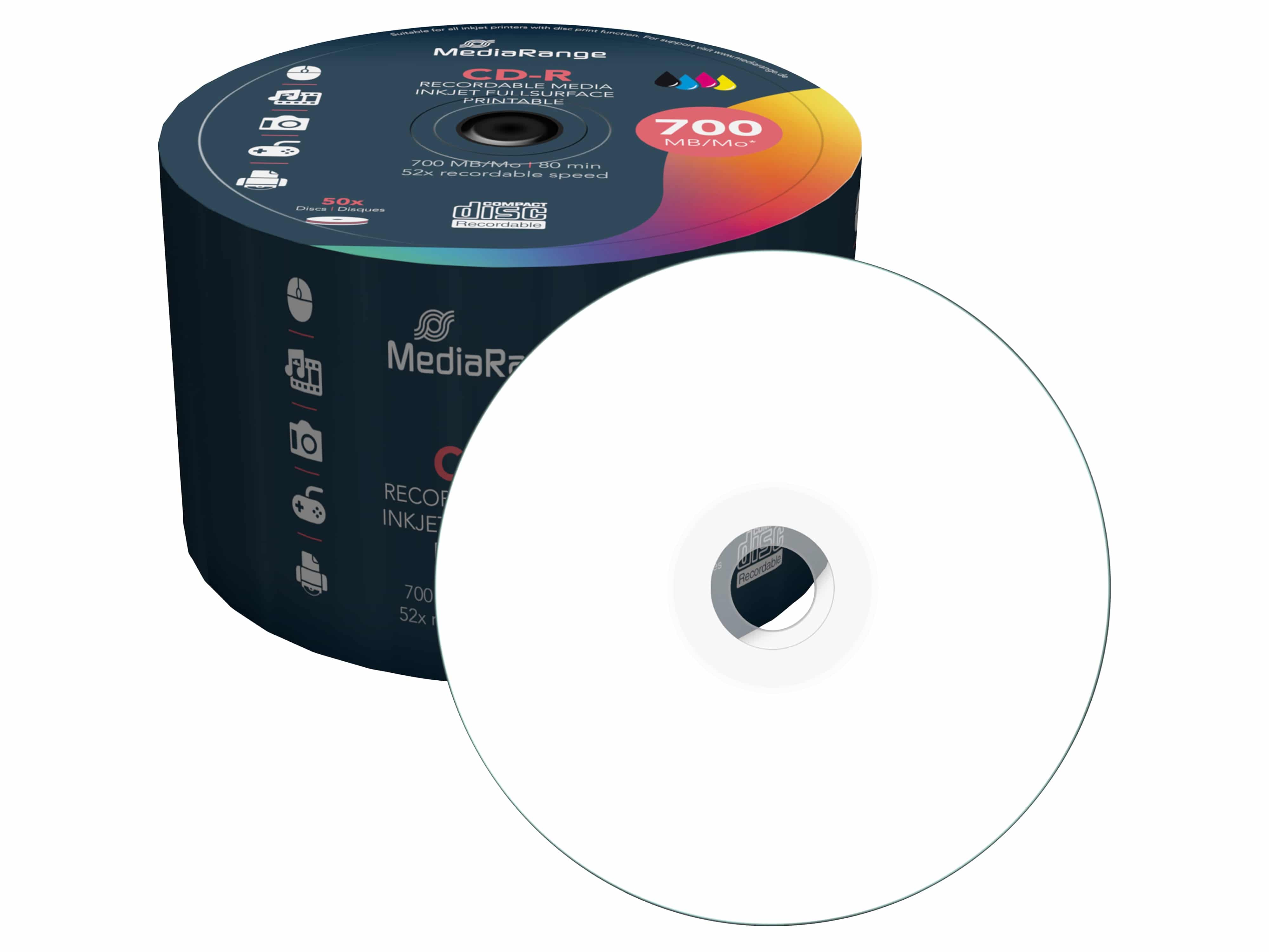 MEDIARANGE CD-Spindel MR208 80min 700MB MEDIARANGE CD-Spindel MR208 80min 700MB