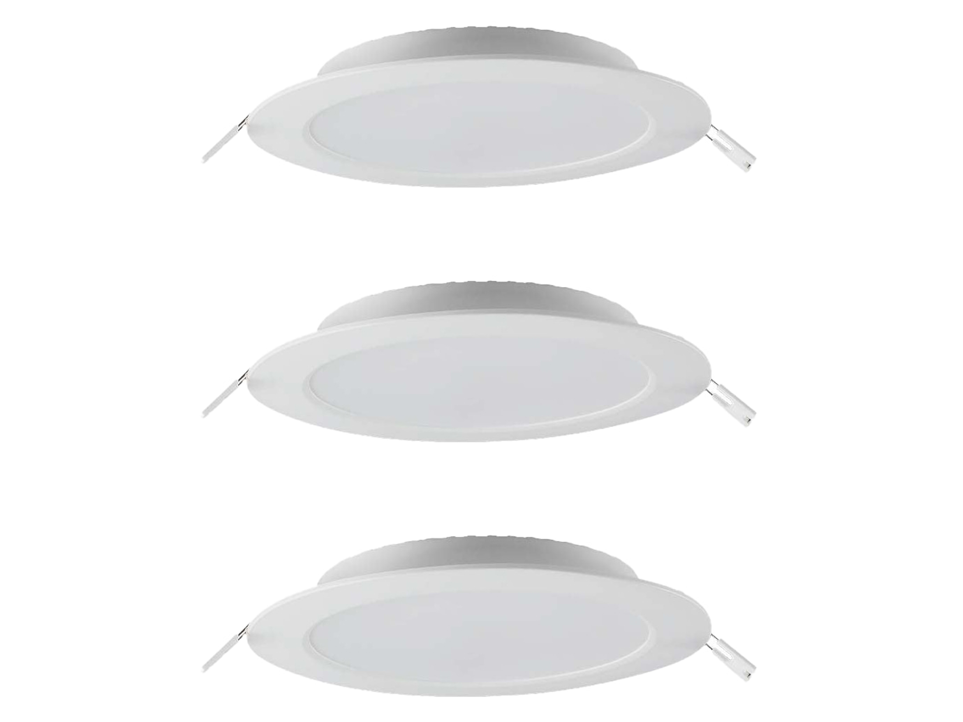 V-TAC LED-Einbauleuchte VT-61018, EEK: F, 18 W, 1850 lm, 3000 K, 3 Stück