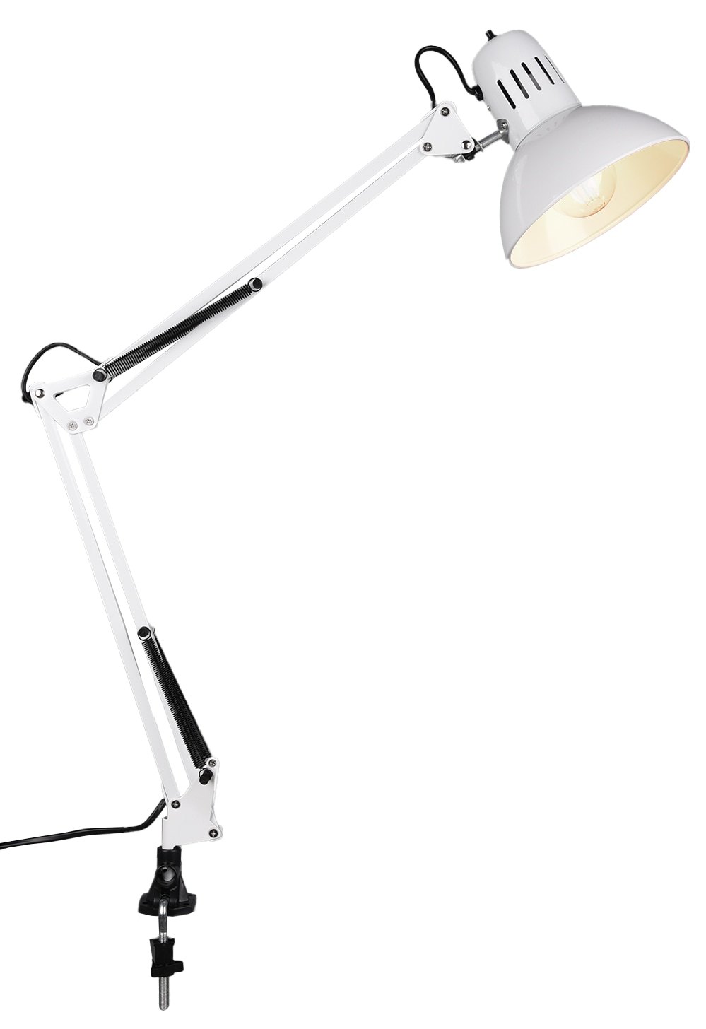 TRIO Klemmleuchte Tajo 5029010-01 weiß, für E27 max. 40 W