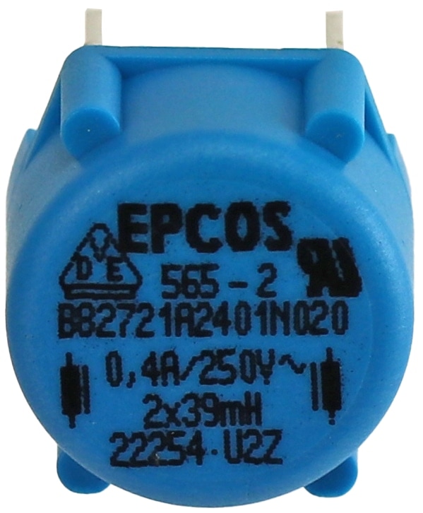 TDK Netzdrosseln, B82721A2401N020, 39mH, 0,4A, 250V TDK Netzdrosseln, B82721A2401N020, 39mH, 0,4A, 250V