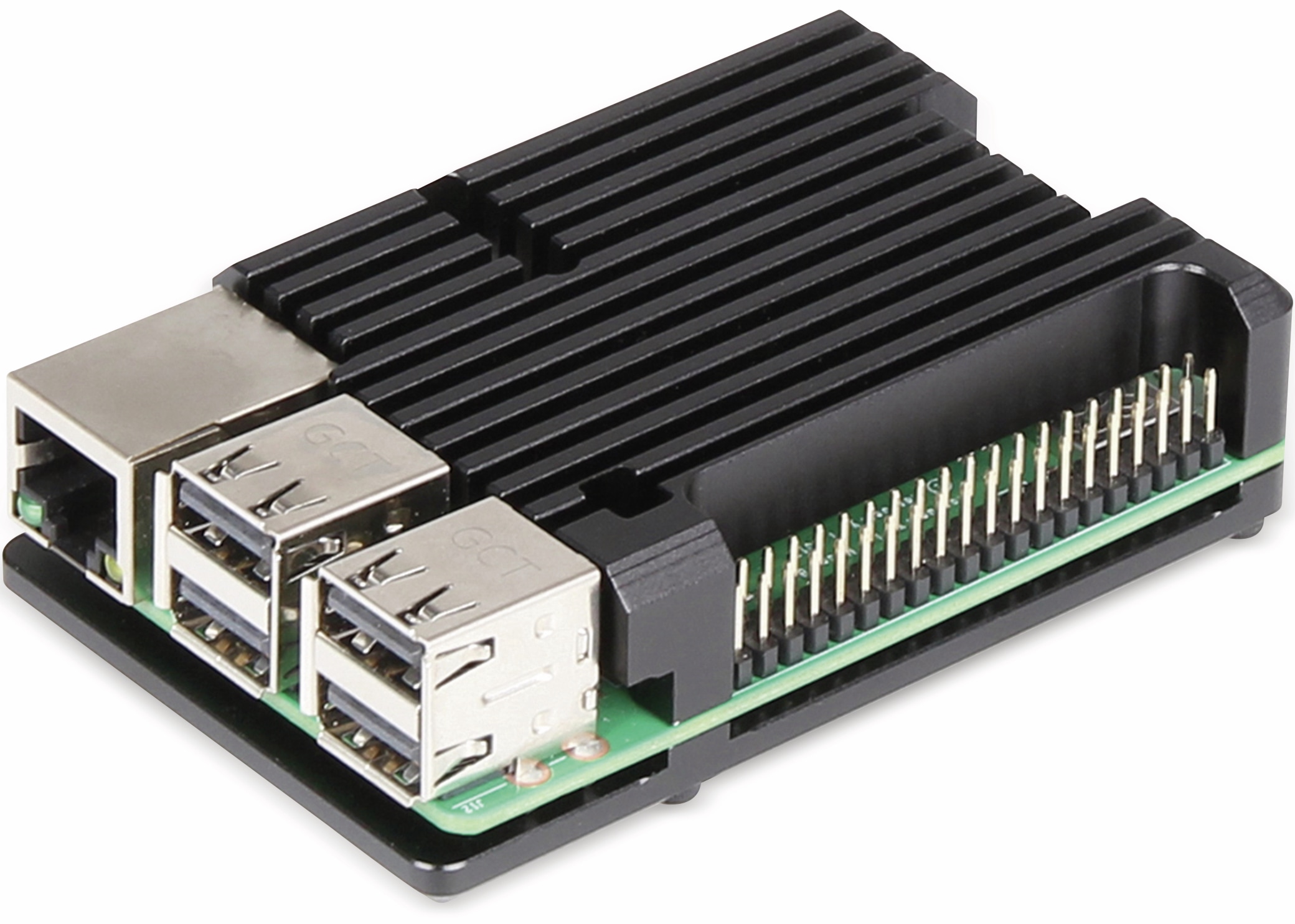 JOY-IT Armor Gehäuse "Block" für Raspberry Pi 3, Alu, schwarz JOY-IT Armor Gehäuse "Block" für Raspberry Pi 3, Alu, schwarz