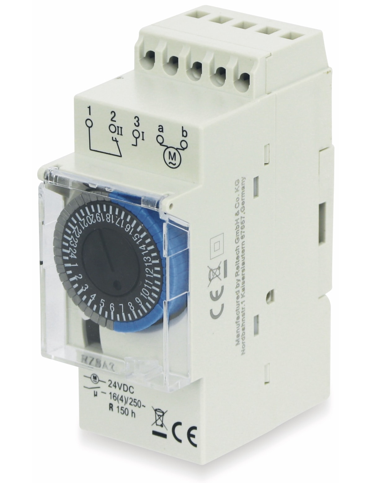 RELTECH Zeitschaltuhr RZSA3, 24 V-, DIN-Schiene, Analog