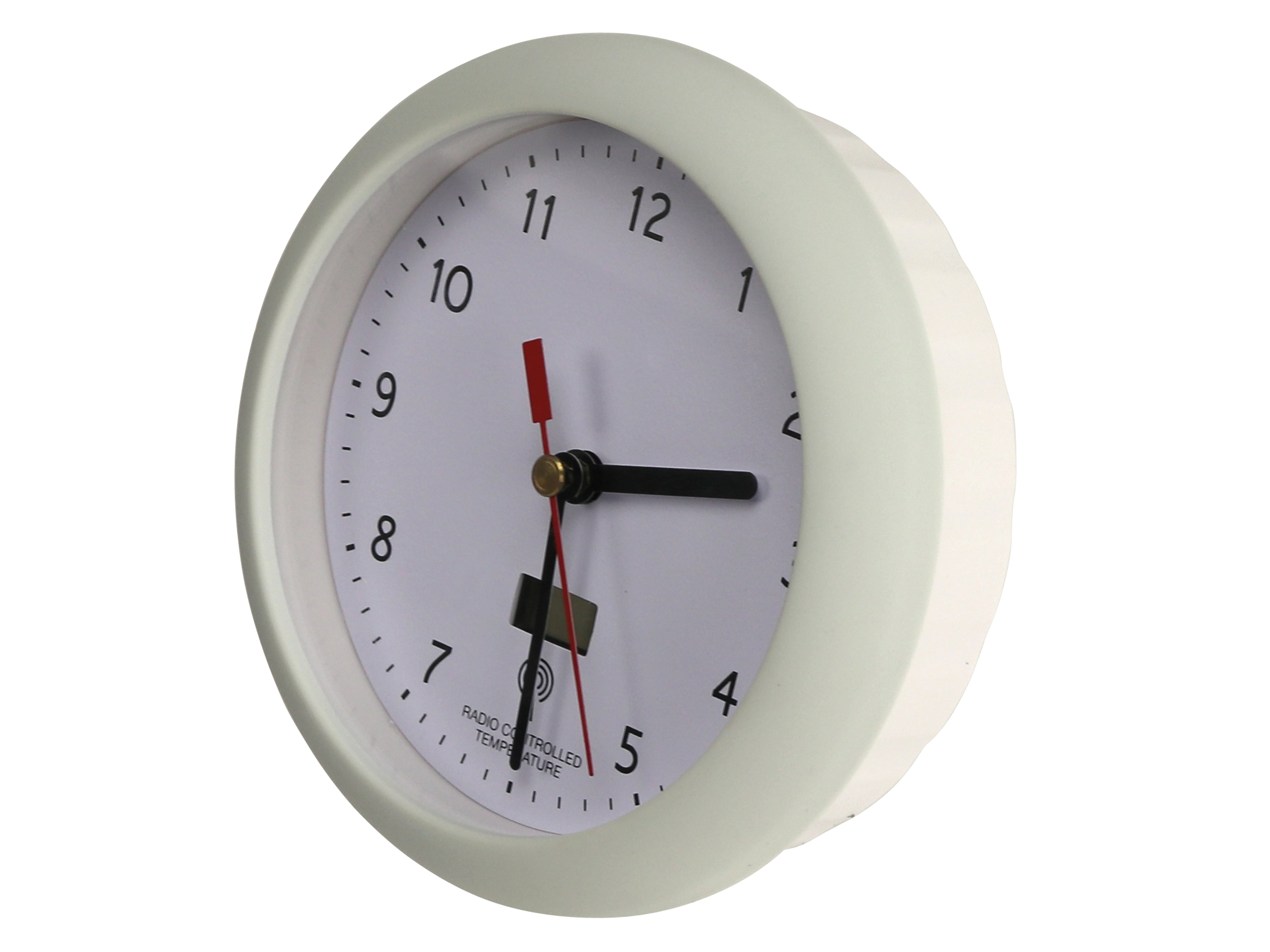 Funk-Baduhr, GT-WC-BC-03, grau, Ziffernblatt weiß, B-Ware