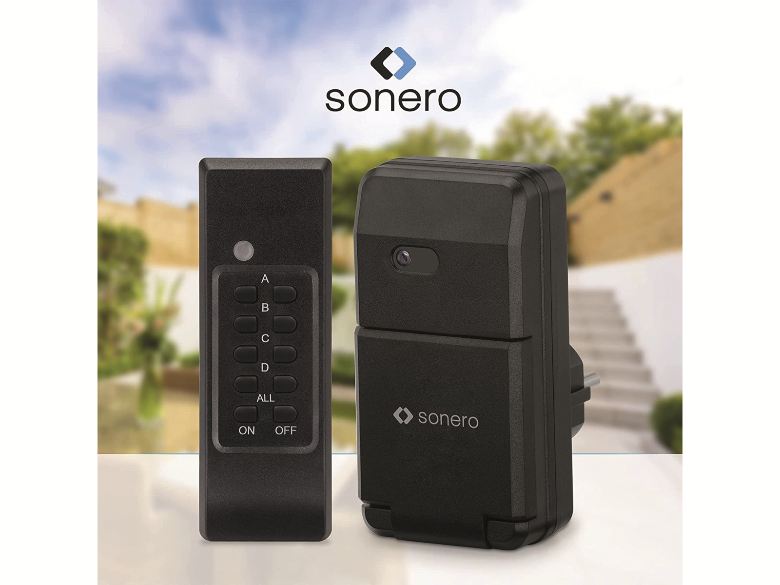 SONERO Funksteckdosen-Set S-RCS303, Outdoor SONERO Funksteckdosen-Set S-RCS303, Outdoor