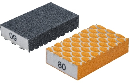 BGS TECHNIC Schleifschwamm-Satz, 80811, K60/K80, 2-teilig