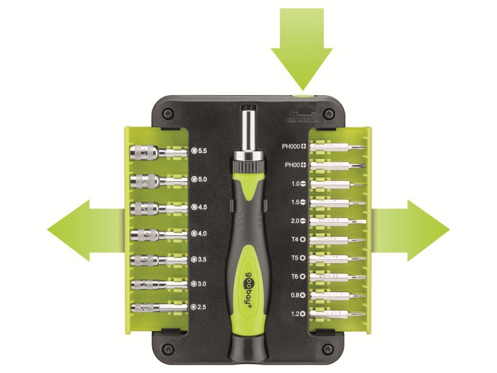 goobay Präzisionsschraubendreher-Set 74006, 18-teilig goobay Präzisionsschraubendreher-Set 74006, 18-teilig