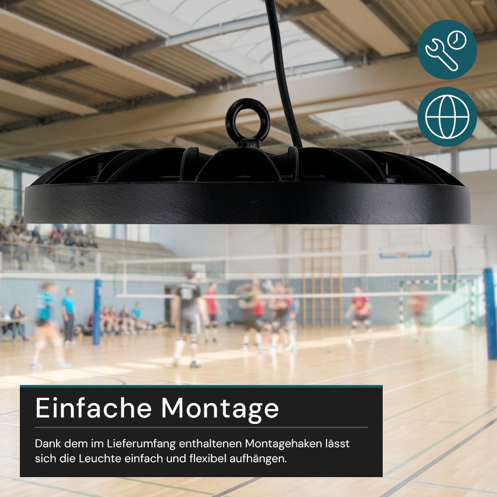 LUXULA LED-Highbay-Leuchte, UFO, EEK: F, 100W, 10000lm, 5000K