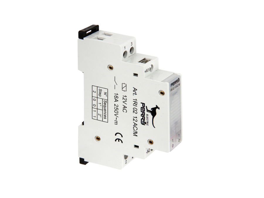 PERRY Stromstoss-Schalter 1RI0212AC/M, 12 V~, 2 Kontakte