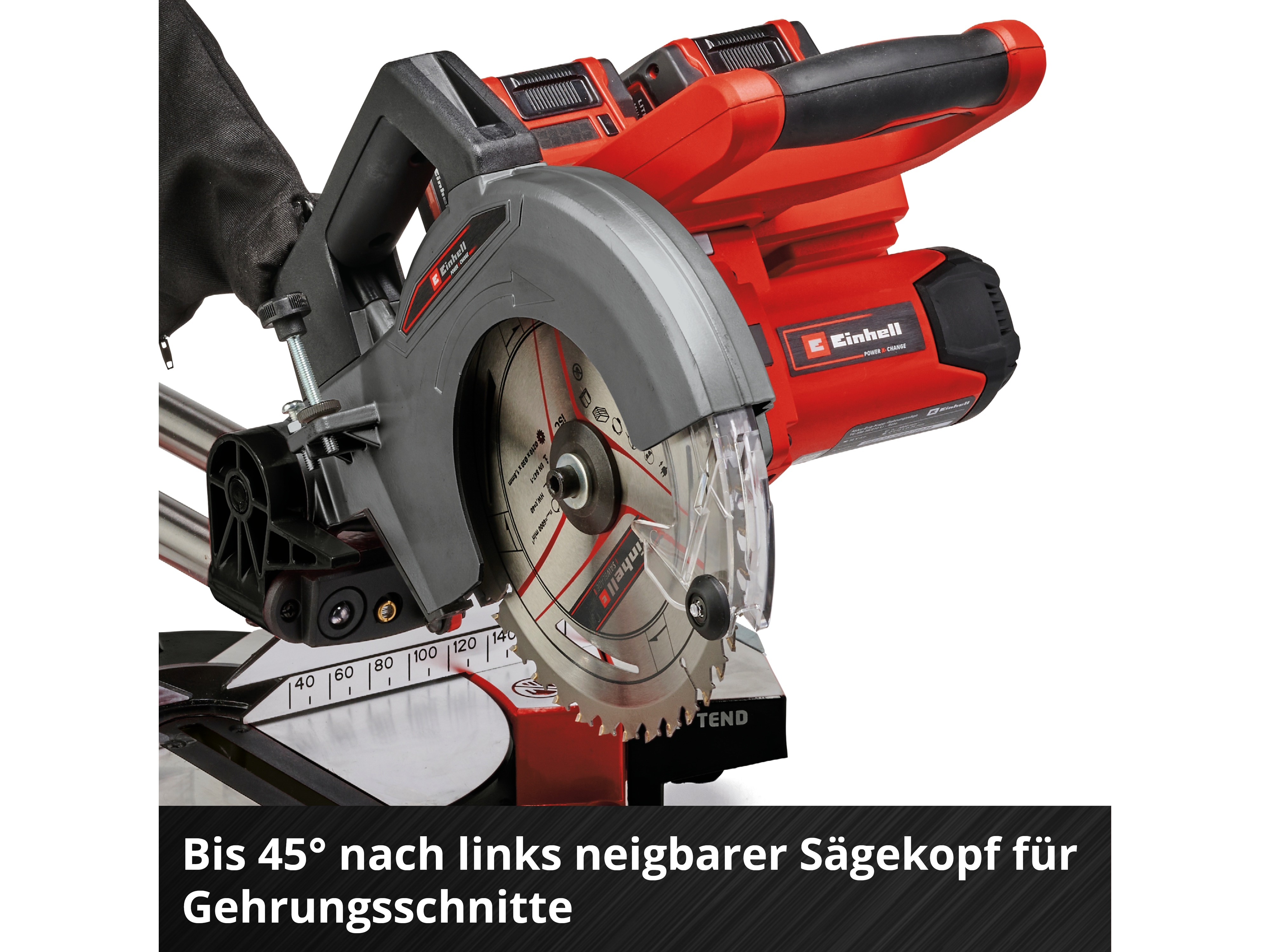 EINHELL Akku-Zug-Kapp-Gehrungssäge TE-SM 36/210 Li Solo