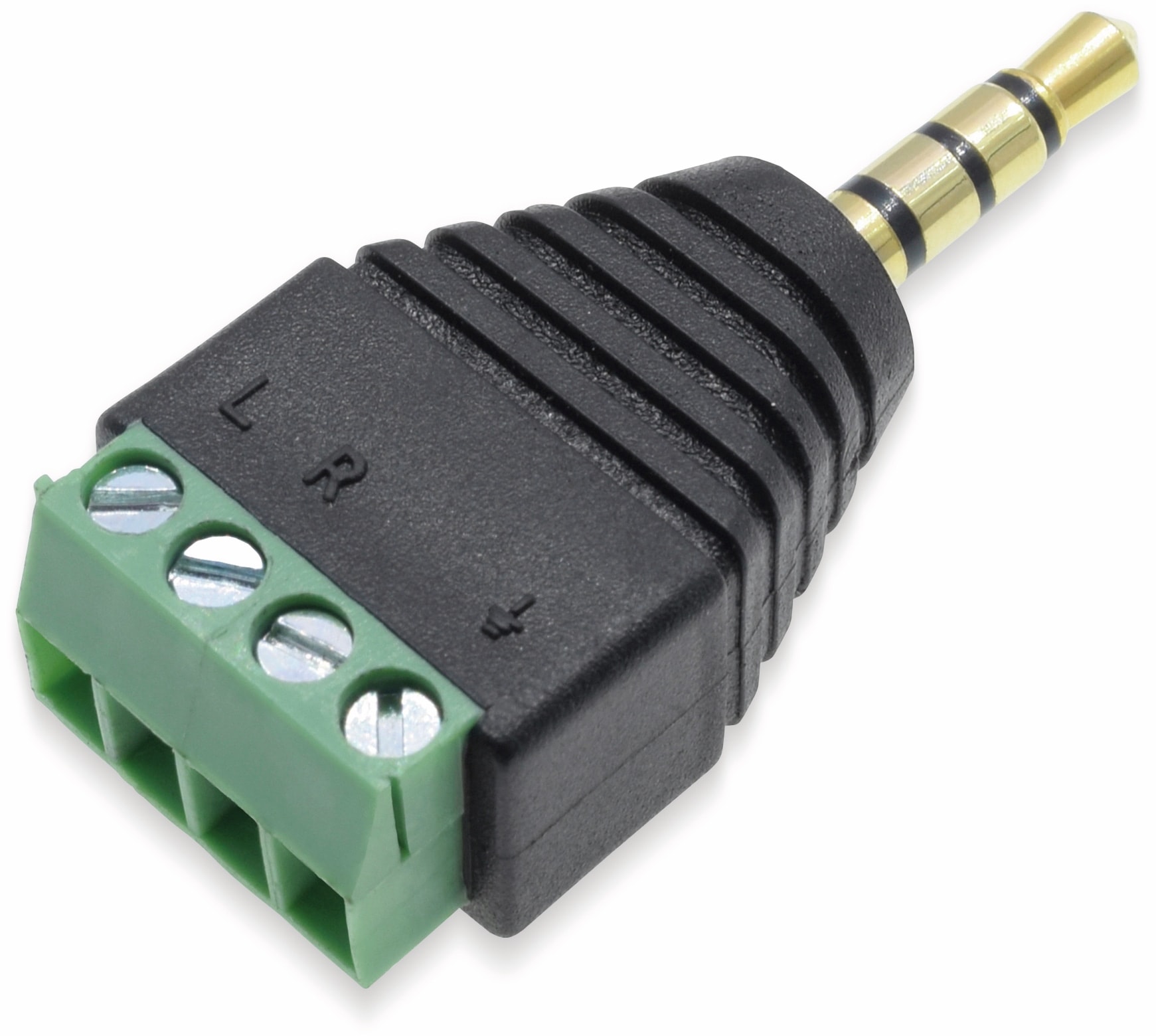 Steckverbinder, Klinke, Schraubanschluss, 3,5 mm Stecker