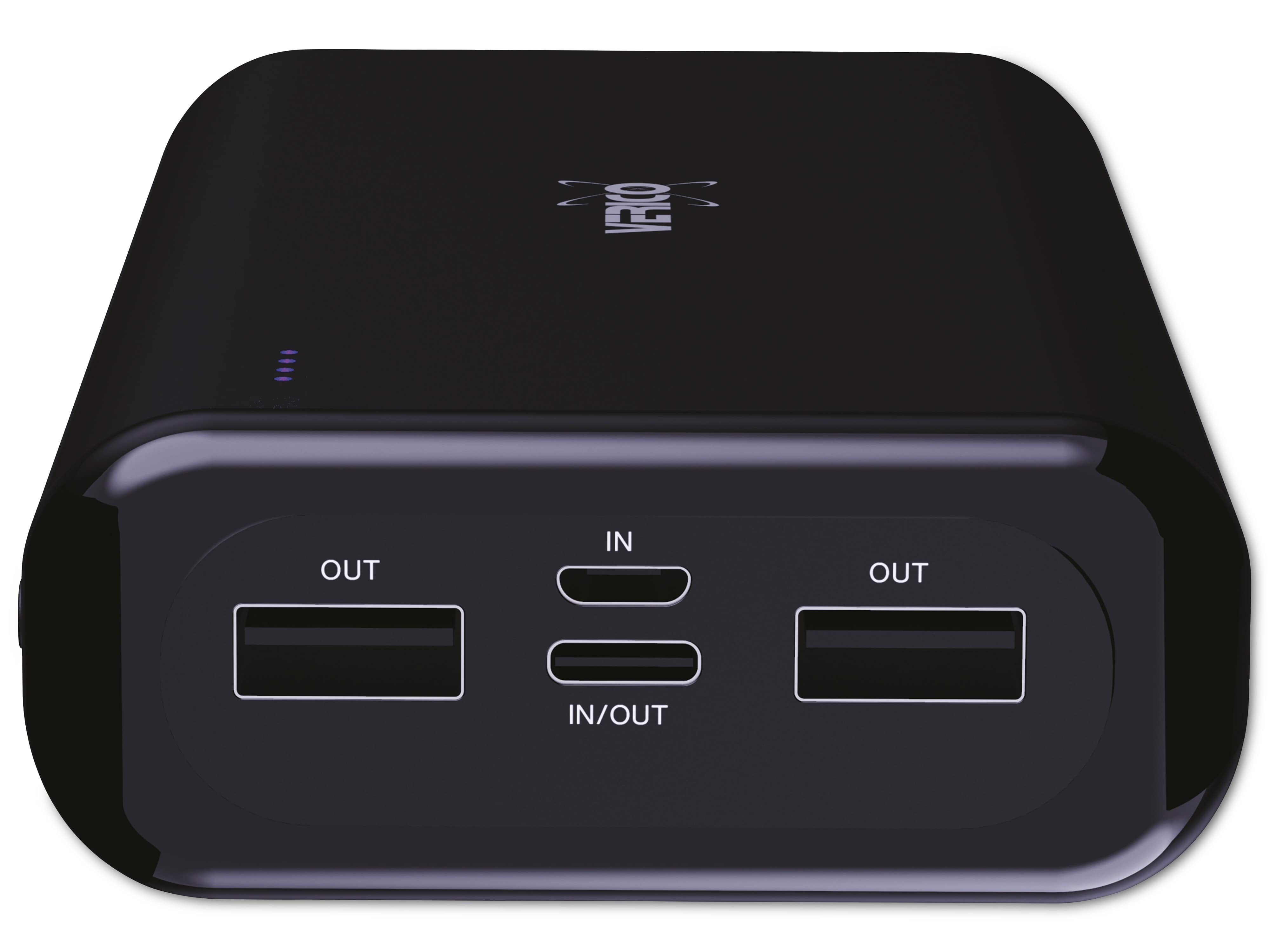 VERICO USB Powerbank Power Pro PD V2, 20.000mAh, schwarz VERICO USB Powerbank Power Pro PD V2, 20.000mAh, schwarz