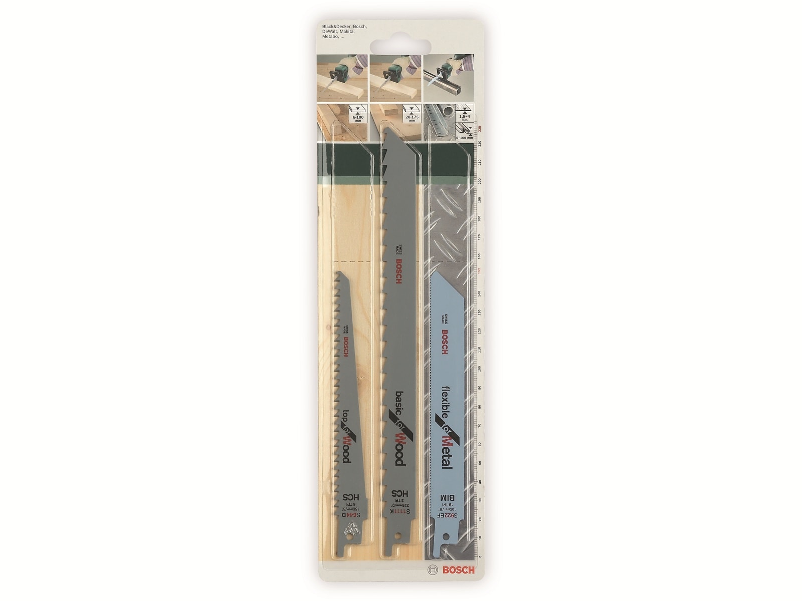 BOSCH Säbelsägeblatt-Set, S 922 EF, S 644 D, S 1111 K BOSCH Säbelsägeblatt-Set, S 922 EF, S 644 D, S 1111 K