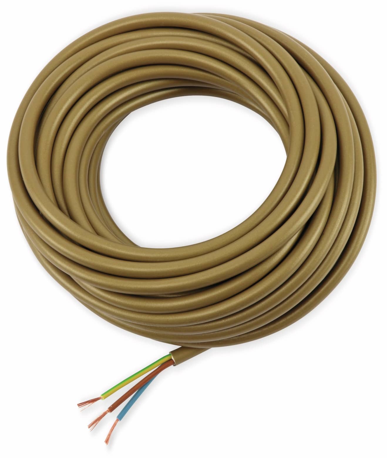 RAUTRONIC PVC-Schlauchleitung H03VV-F, 3G0,75, 10 m, gold RAUTRONIC PVC-Schlauchleitung H03VV-F, 3G0,75, 10 m, gold