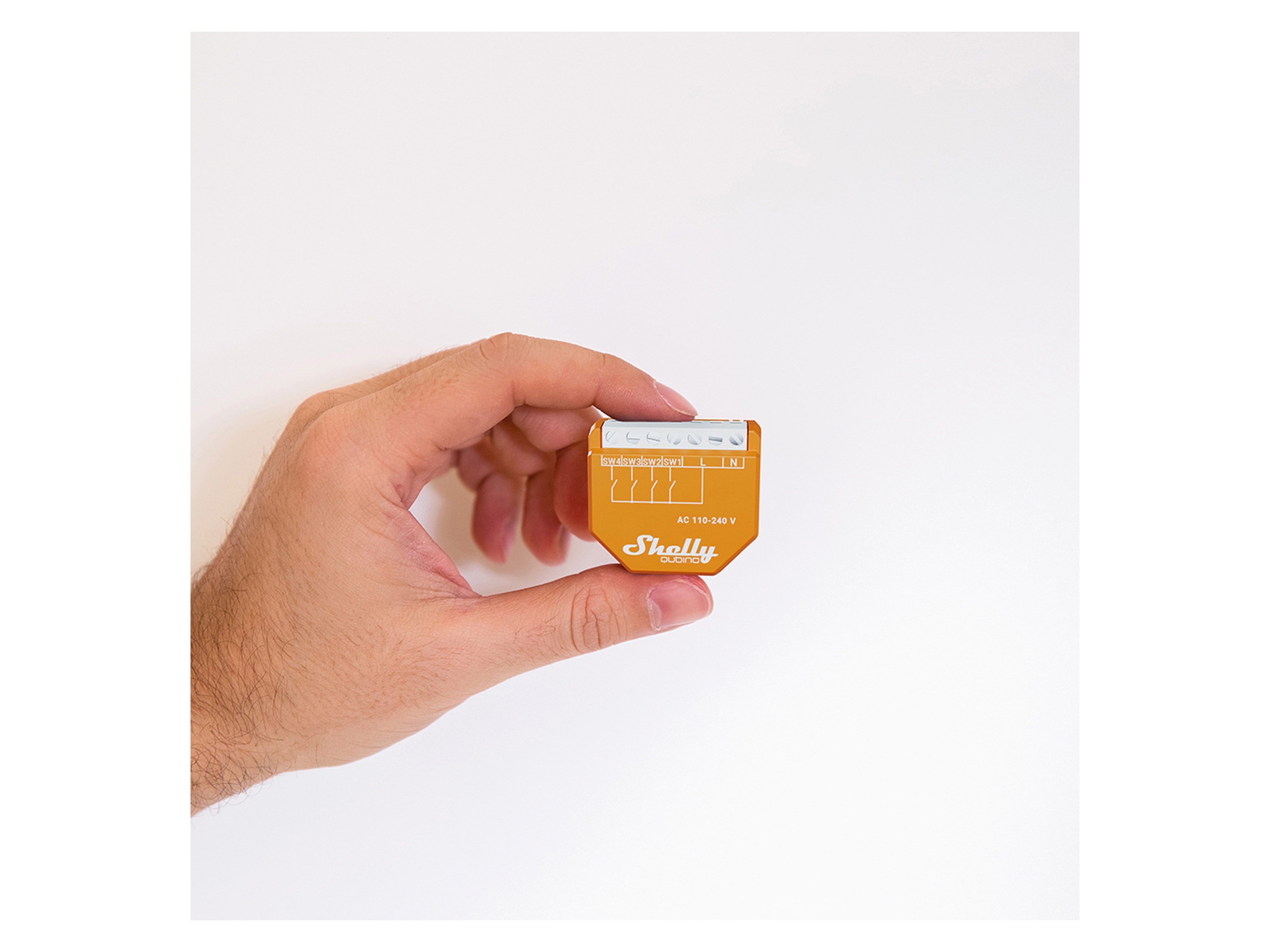 SHELLY Szenenaktivierer Wave i4, Unterputz, orange, 2 Stück