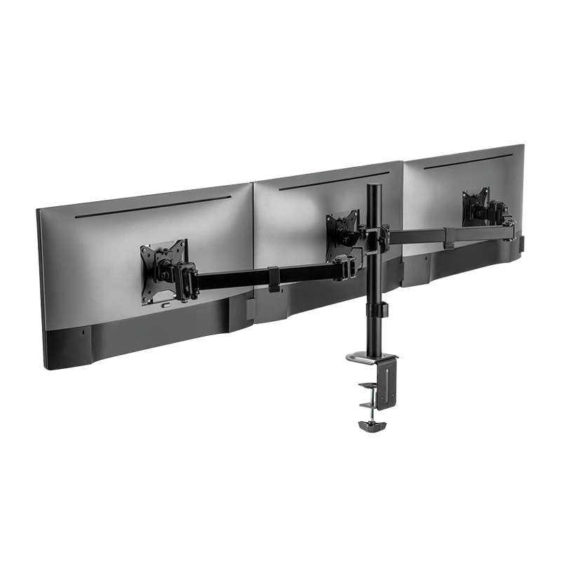 LOGILINK Monitorhalterung BP0173, 3-fach, 43,2 - 68,6 cm (17" - 27"), Aluminium
