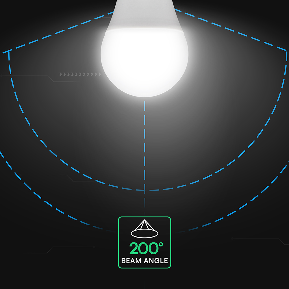 V-TAC LED-Lampe VT-2173496, EEK: F, 10,5W, 1055lm, 4000K, E27, A60, 200°