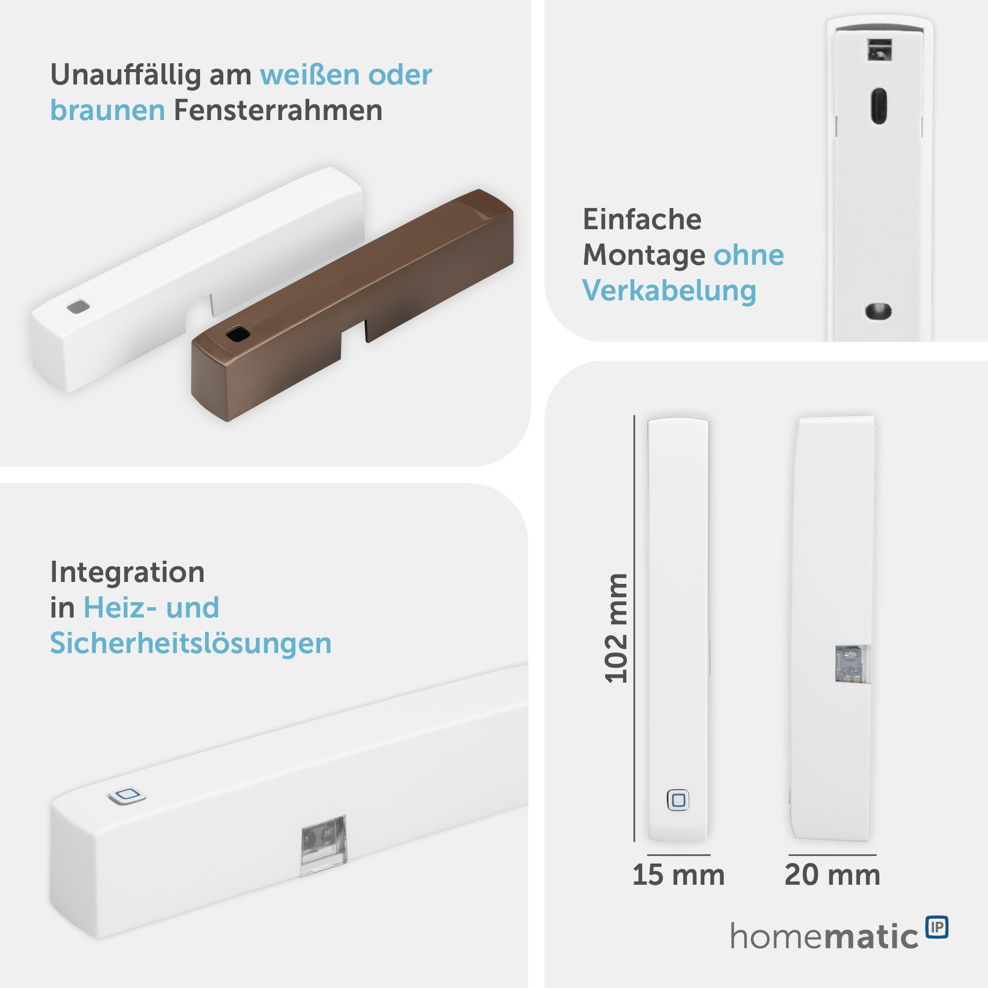 HOMEMATIC IP 157857A0, Fenster- und Türkontakt, optisch HOMEMATIC IP 157857A0, Fenster- und Türkontakt, optisch