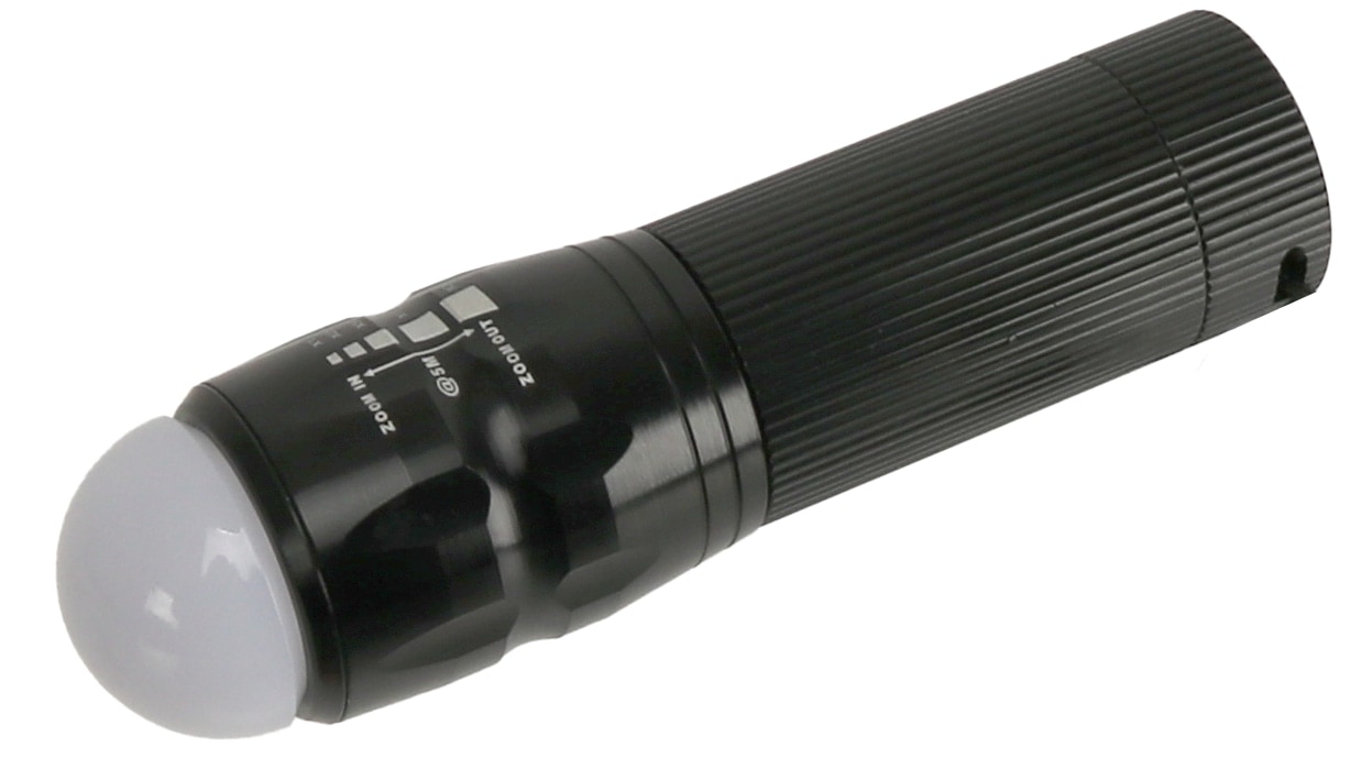 LED-Taschenlampe, WTE-490M-1, Alu, 400 lm, schwarz