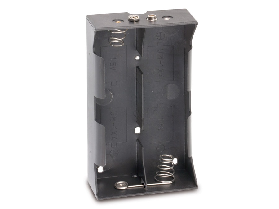 GOOBAY Batteriehalter, 4x Mono, Clipanschluss GOOBAY Batteriehalter, 4x Mono, Clipanschluss