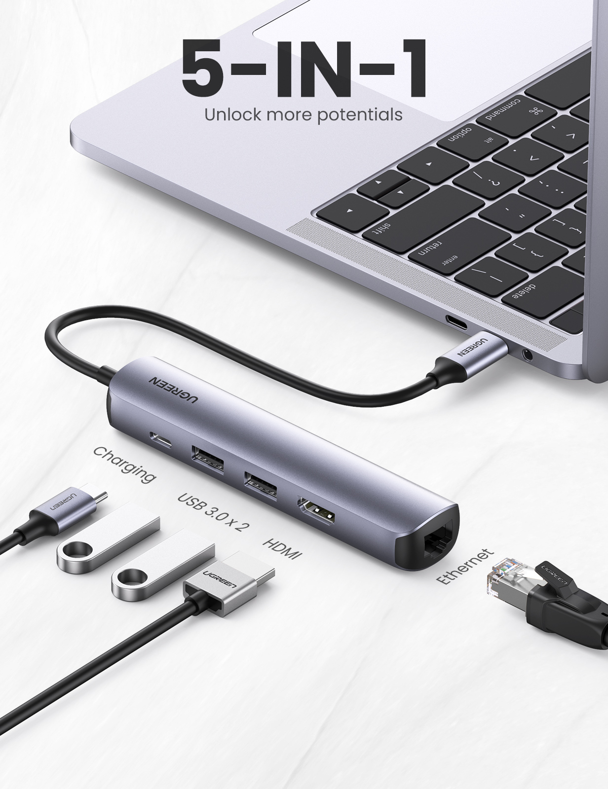 UGREEN USB-C Hub 10919 5-Port