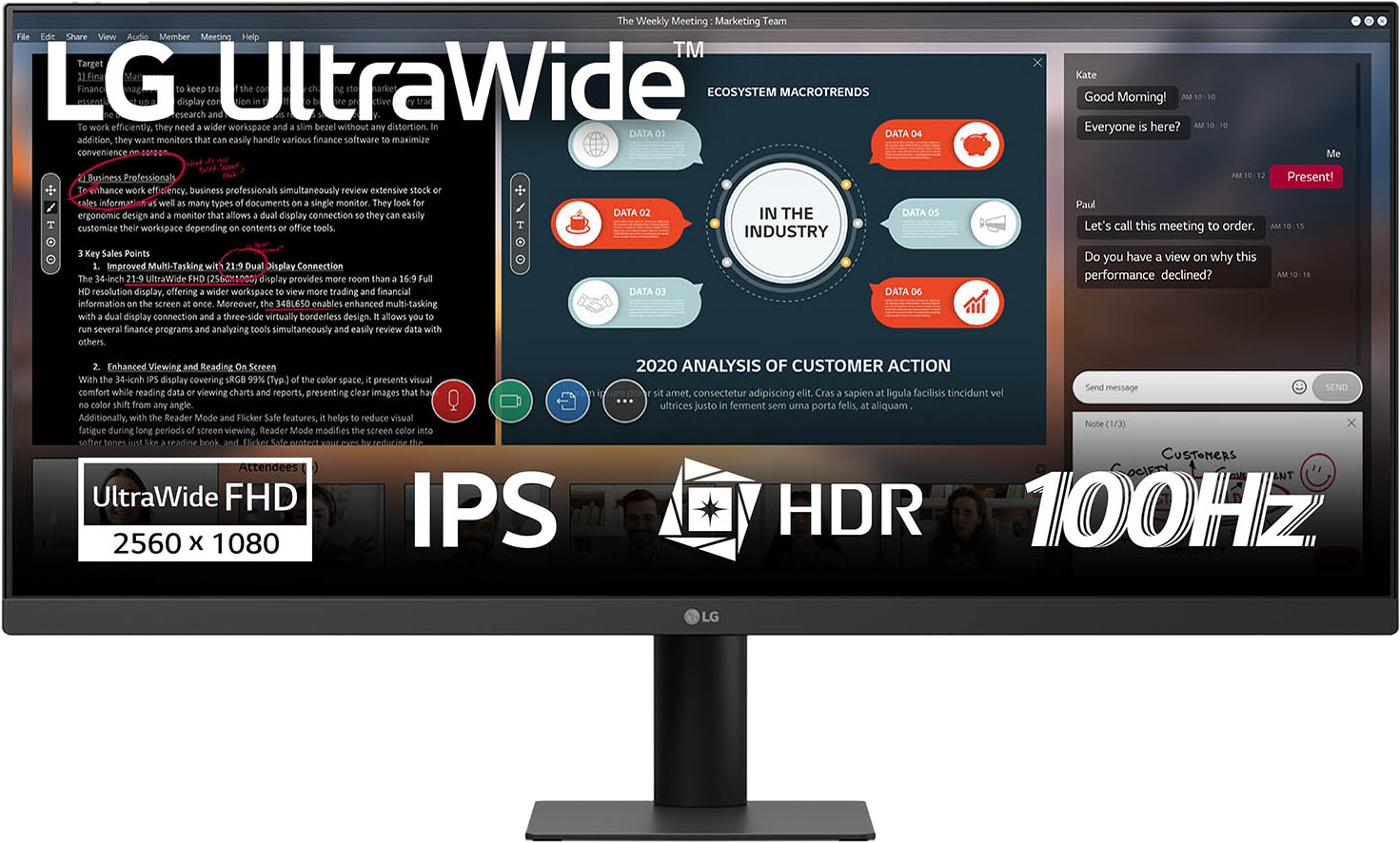 LG Monitor U511A-B, 73,7 cm (29"), WFHD LCD