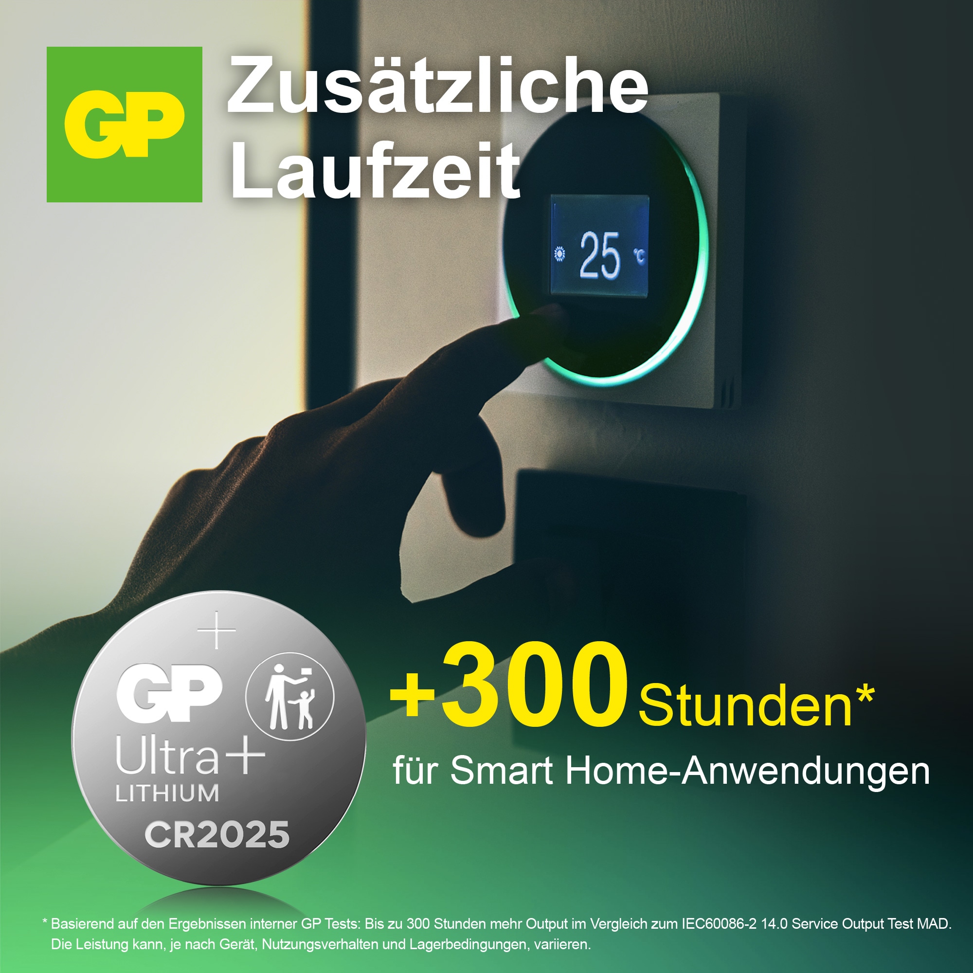 GP Ultra Plus, CR2025 Lithium Knopfzelle, 3 V, 5 Stück GP Ultra Plus, CR2025 Lithium Knopfzelle, 3 V, 5 Stück