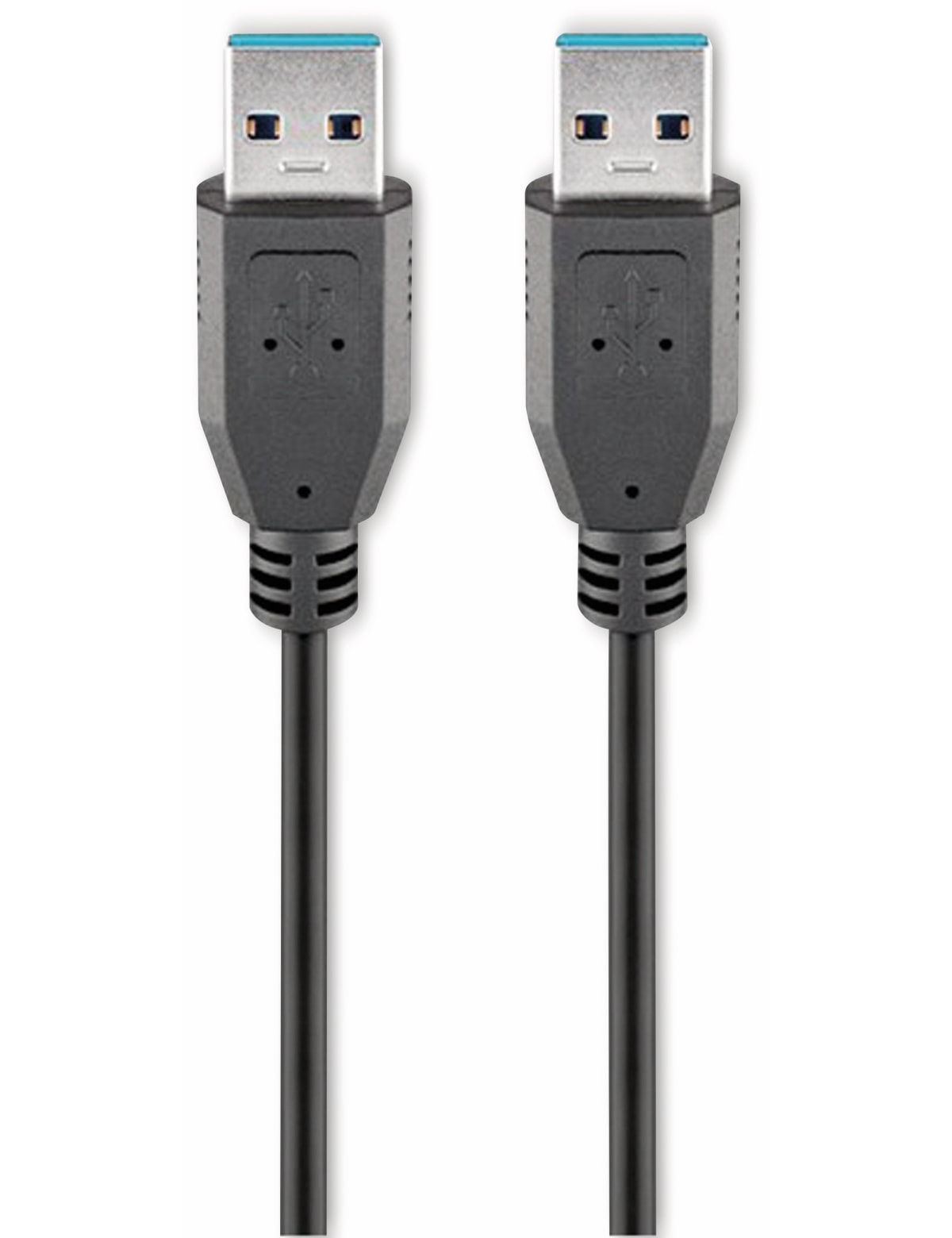 GOOBAY USB 3.0 Super-Speed Anschlusskabel, A/A, 95717, 1 m, schwarz