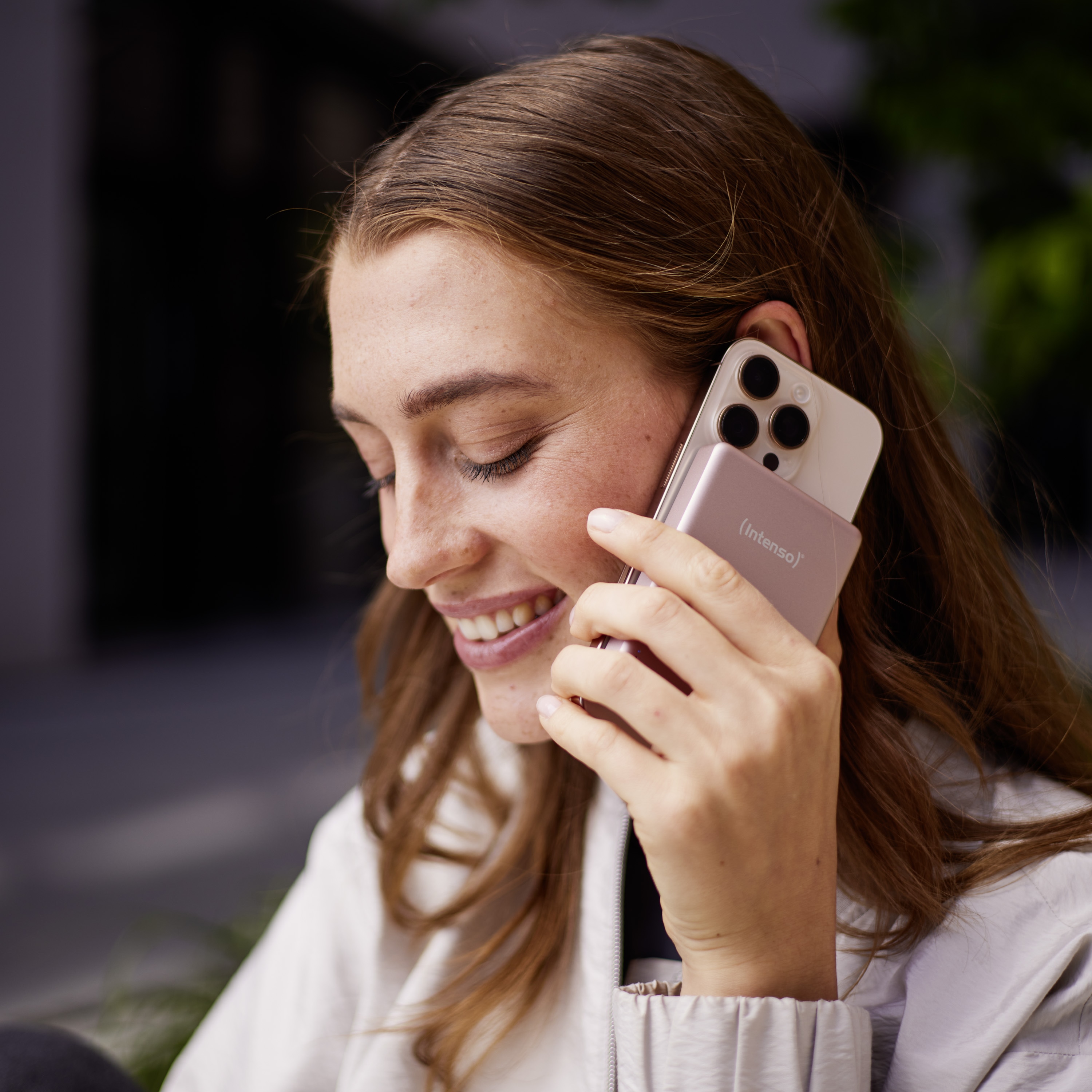 INTENSO Powerbank Magnetic Wireless, MW 10000, rose