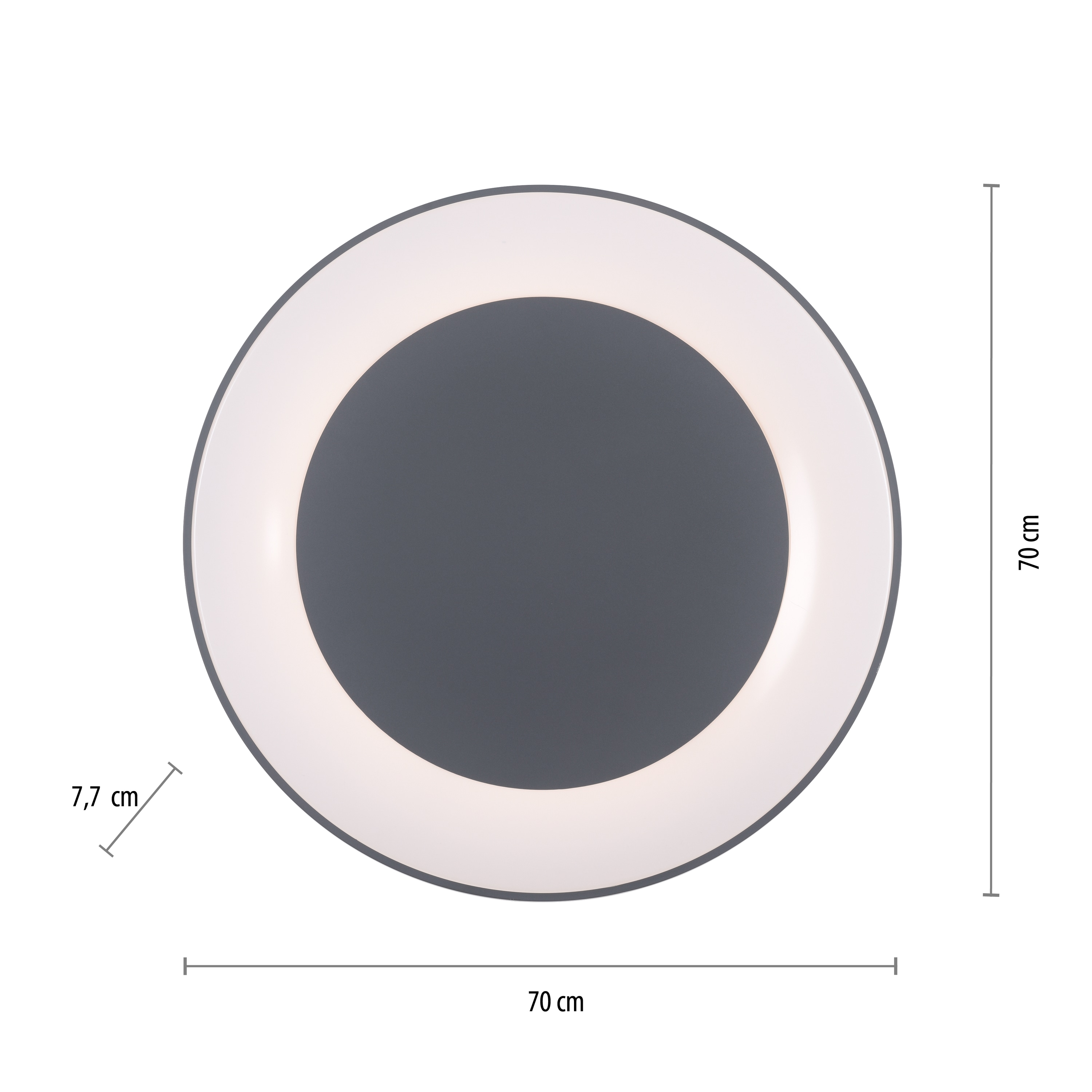 JUST LIGHT LED-Deckenleuchte 14327-18 grau, 54 W, 6600 lm, CCT JUST LIGHT LED-Deckenleuchte 14327-18 grau, 54 W, 6600 lm, CCT