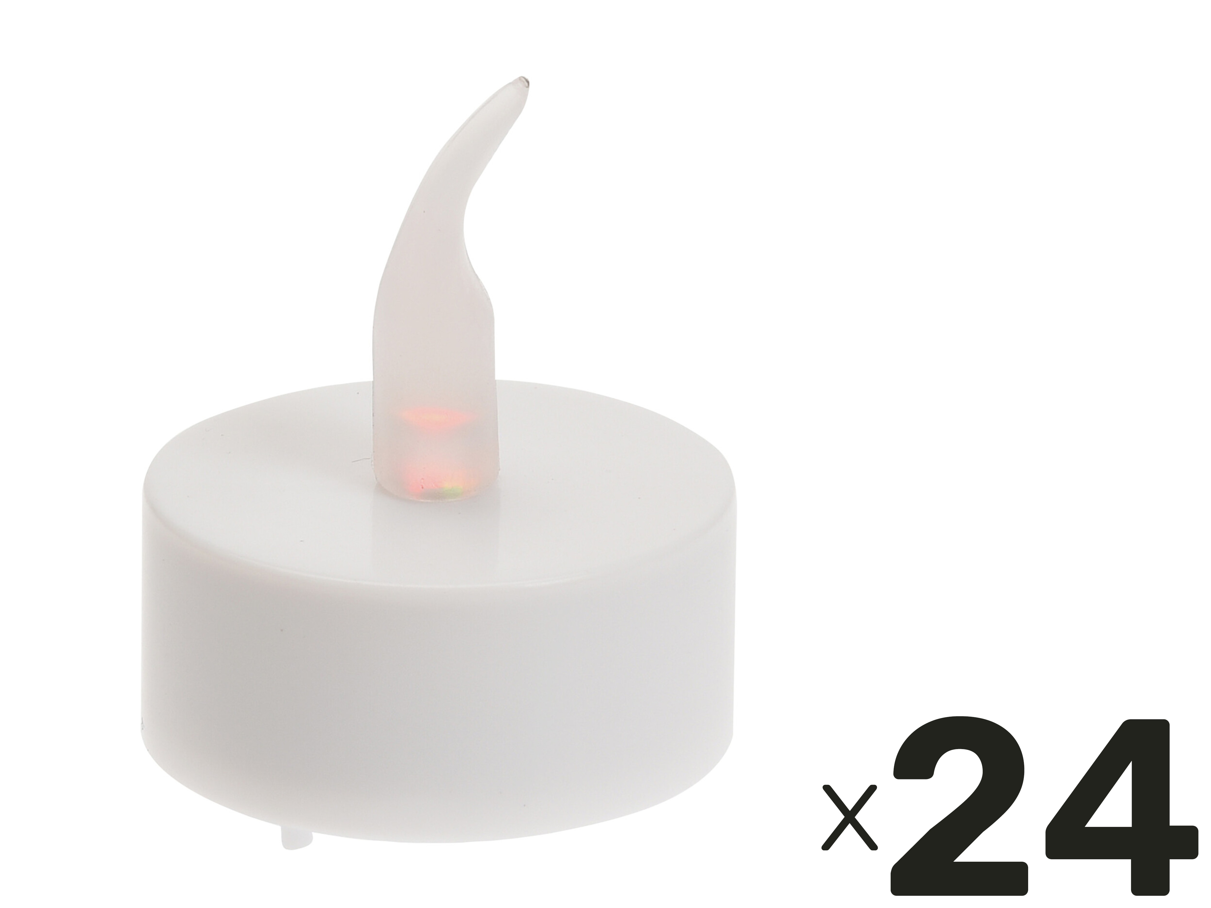 LED-Teelichter 24 St. Inkl. Batterien, mit Timerfunktion, warmweiß LED-Teelichter 24 St. Inkl. Batterien, mit Timerfunktion, warmweiß