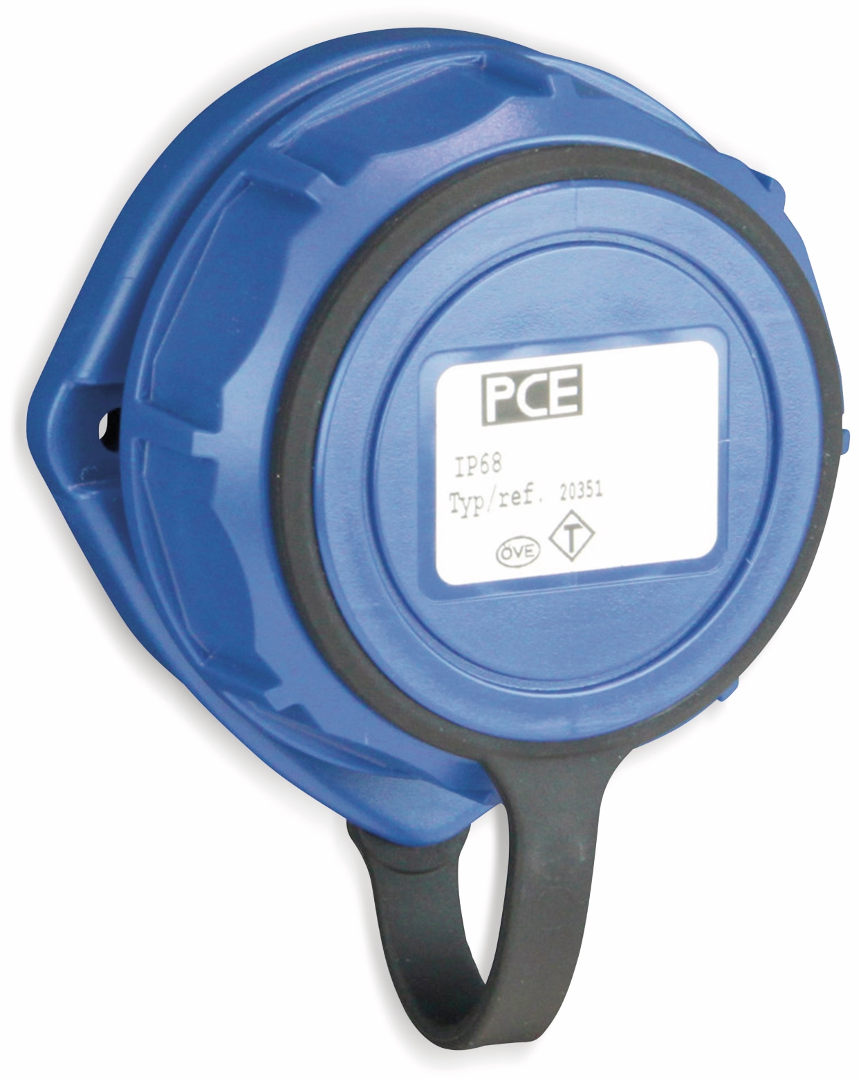 PCE Anbaudose Nautilus, IP68, oval, 75x75 mm, mit Deckelband
