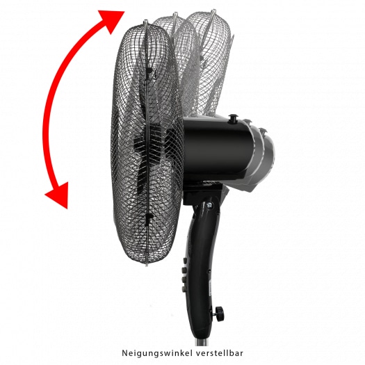 CLATRONIC Standventilator VL 3603 S, Ø 40cm, schwarz, 3 Stufen, 50 W
