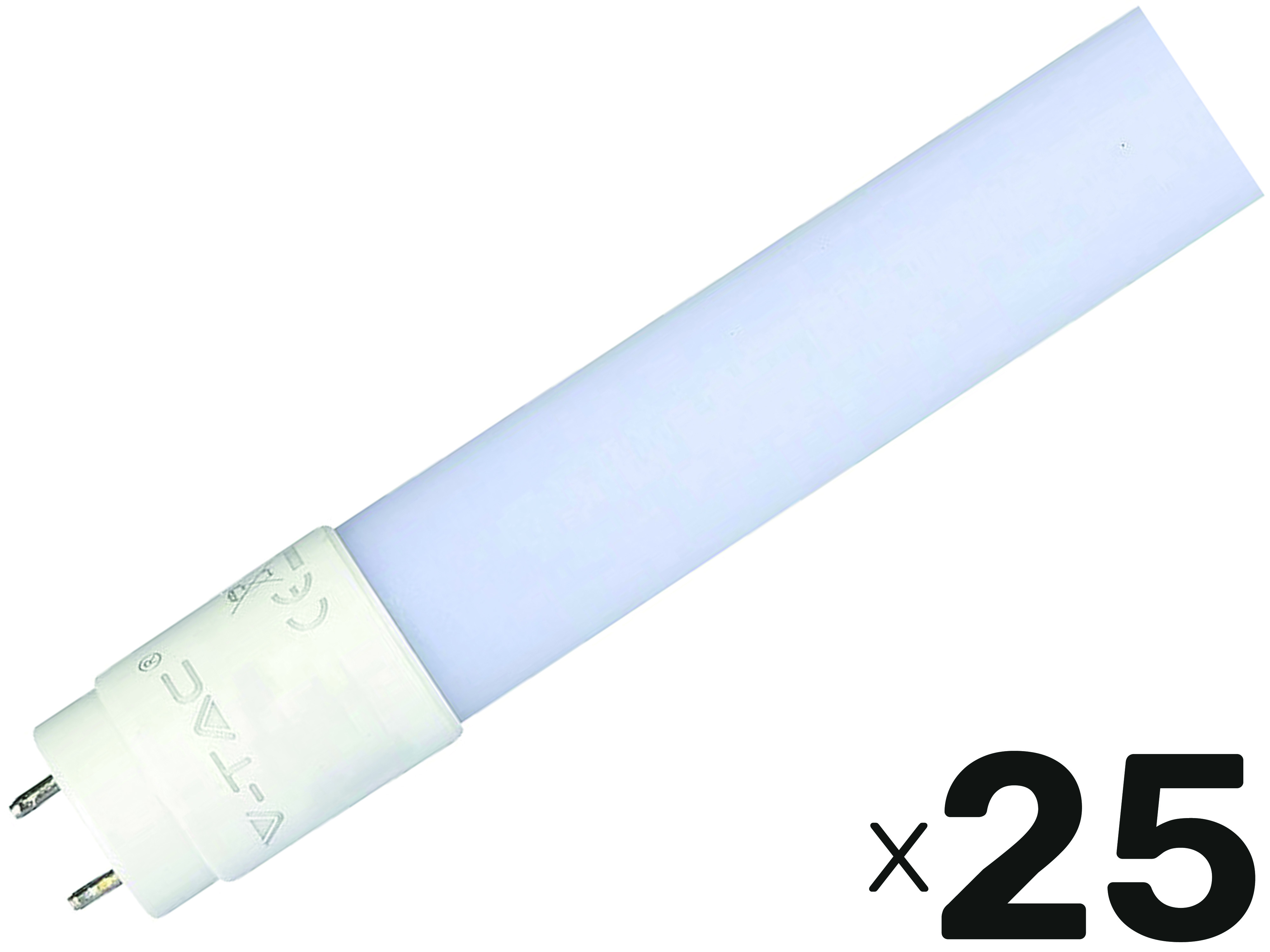 V-TAC LED-Röhre VT-9077, T8, G13, EEK: F, 14 W, 1400 lm, 4000 K, 900 mm, 25 Stück