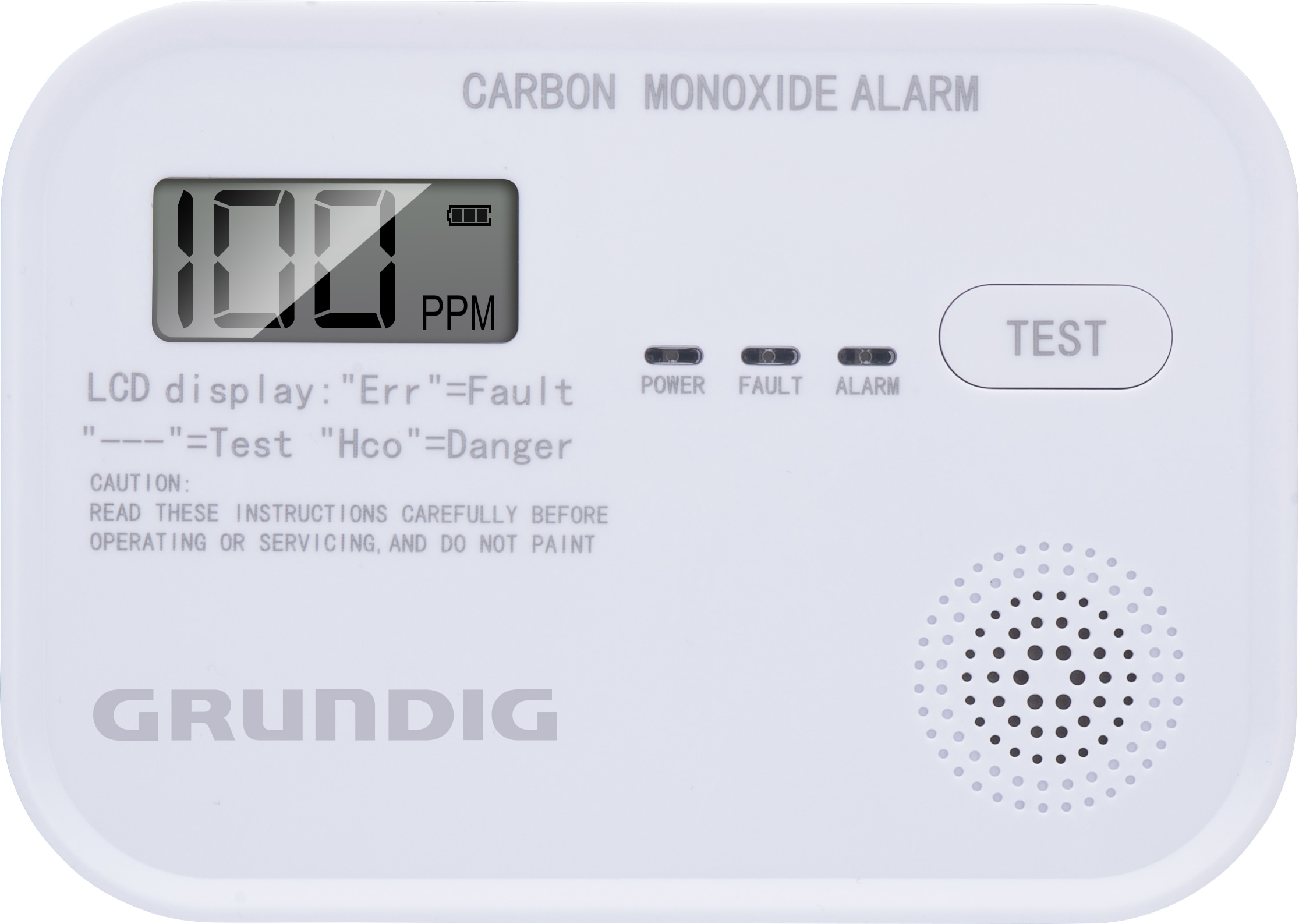 Kohlenmonoxid Melder, Grundig, KD-218A
