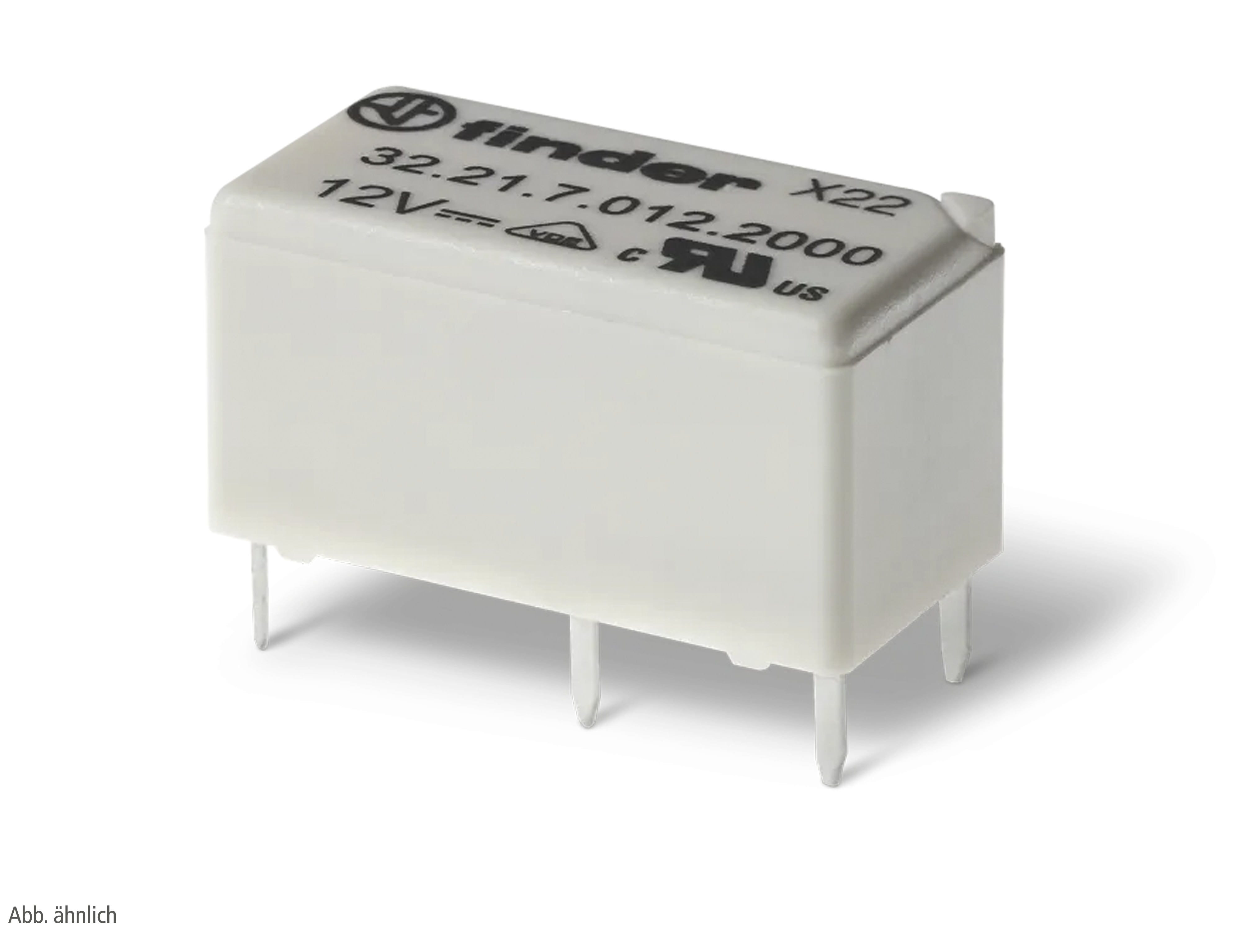 FINDER Printrelais 322170124000, 12 V DC, 6 A, 200 mW, 1 Wechsler