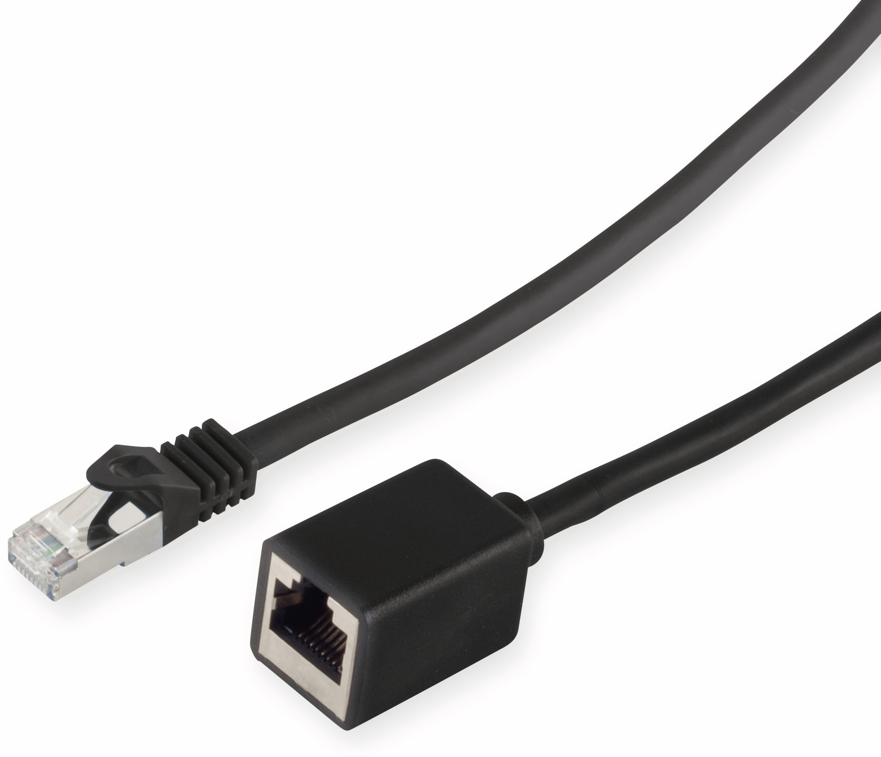 S-IMPULS RJ45-Patchkabelverlängerung, 0,5 m, schwarz, CAT.7 Rohkabel S-IMPULS RJ45-Patchkabelverlängerung, 0,5 m, schwarz, CAT.7 Rohkabel