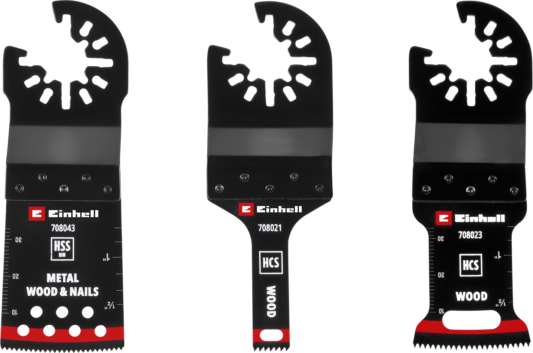 EINHELL Multitool-Set, 708103, Holz/Metall, 3-teilig