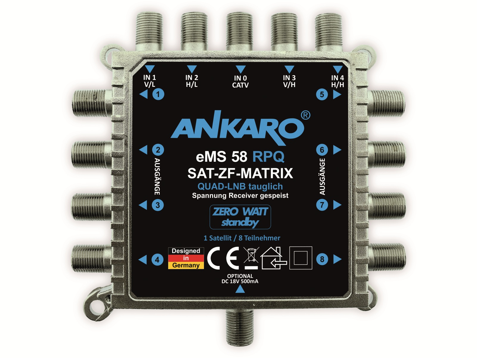 ANKARO SAT-Multischalter eMS 58 RPQ ANKARO SAT-Multischalter eMS 58 RPQ