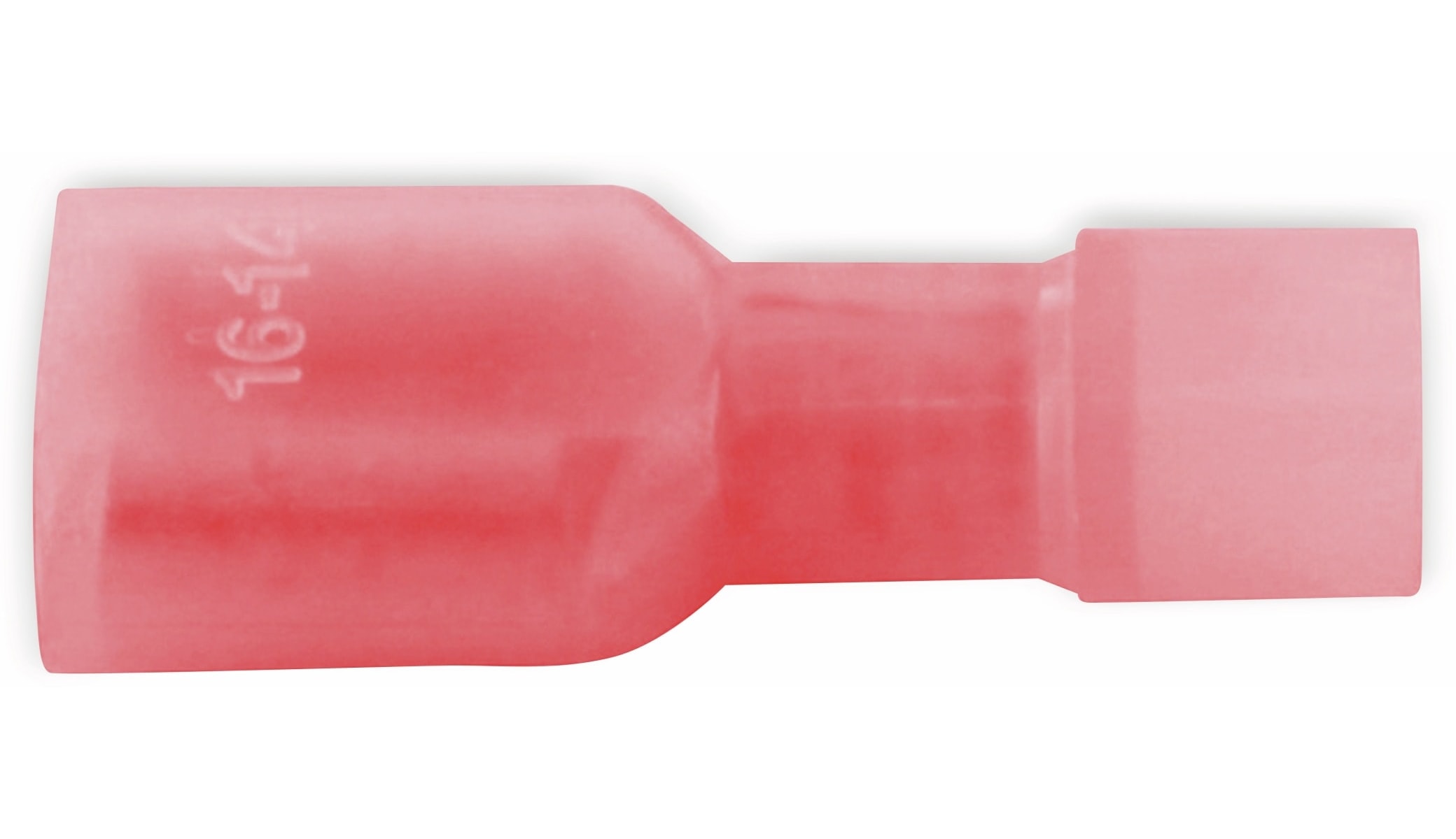 VOGT Flachsteckhülse 6,3x0,8 mm, isoliert, rot, 100 Stück