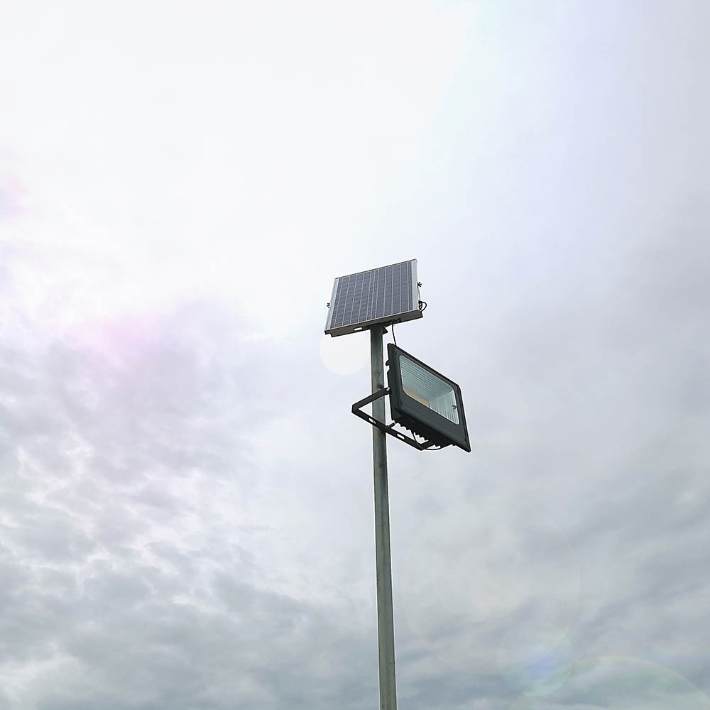 V-TAC Solar LED-Fluter VT-300W, 50 W, 4000 K, mit Panel + Fernbedienung V-TAC Solar LED-Fluter VT-300W, 50 W, 4000 K, mit Panel + Fernbedienung