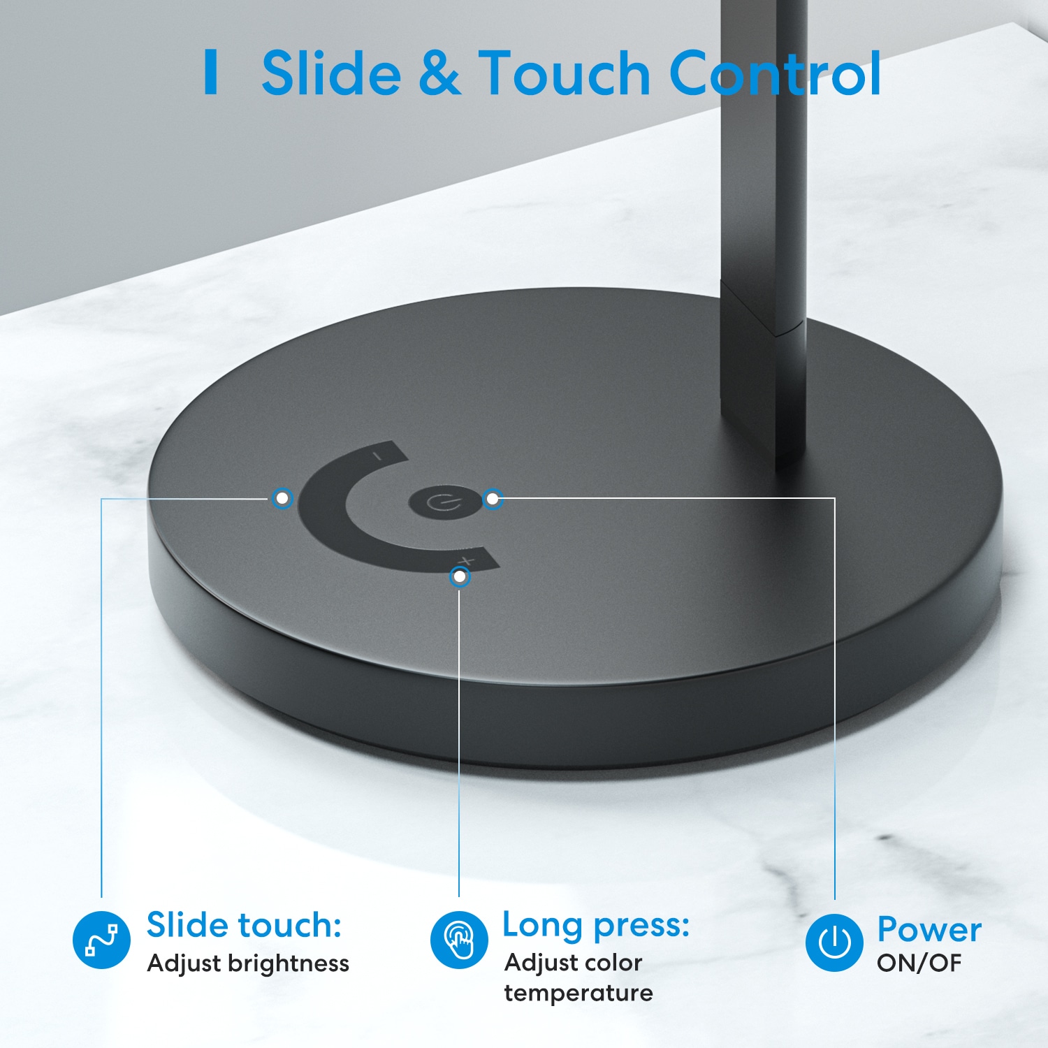 MEROSS Smarte LED-Tischleuchte MDL110MHK-EU