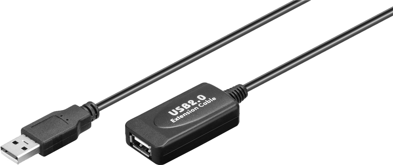 GOOBAY USB 2.0 Verlängerungskabel 95119 SteckerA/BuchseA 10m schwarz