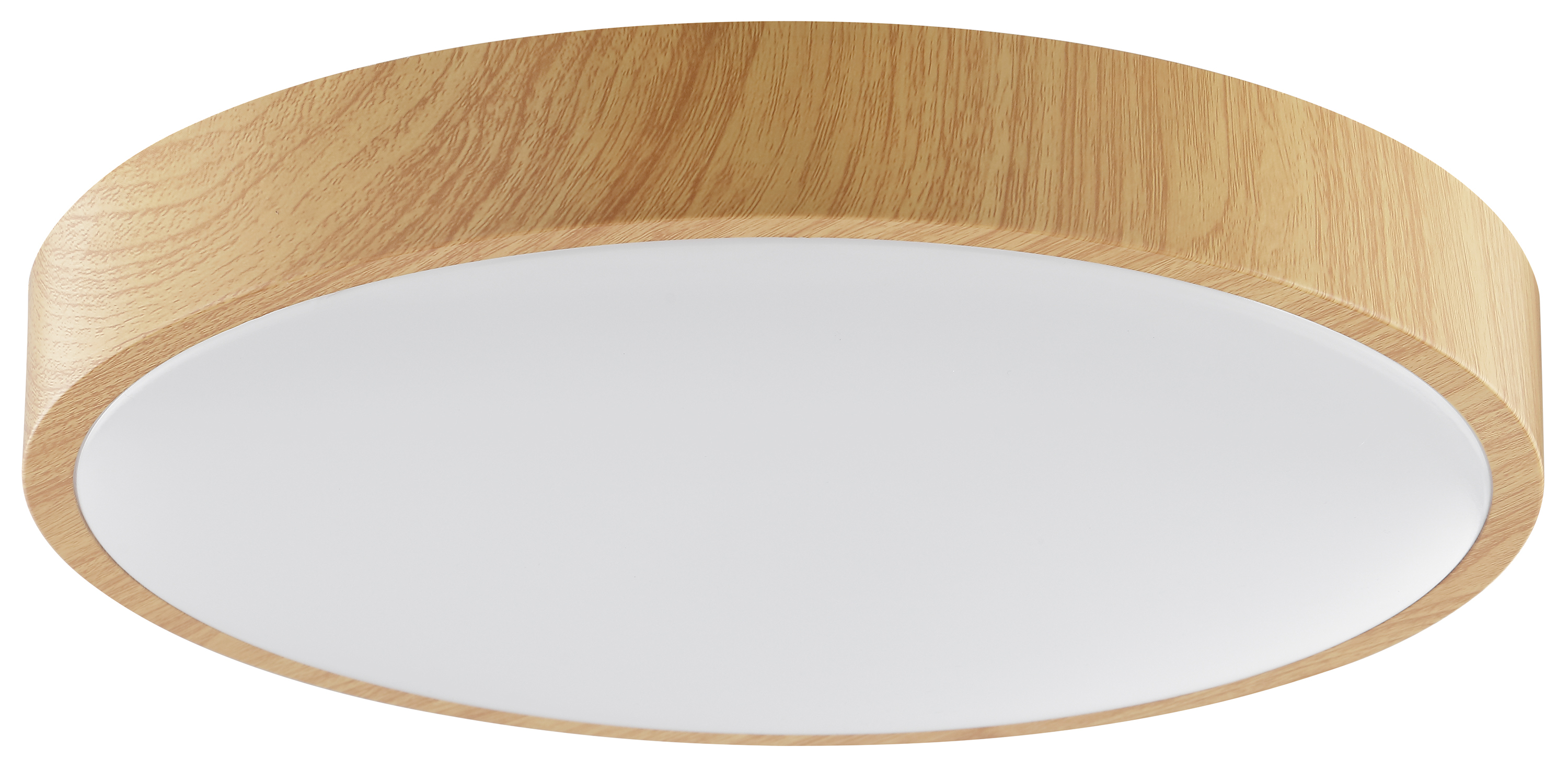 BRILLIANT LED-Deckenleuchte, Ø 38,5 cm, 24 W, 3000 K, 2300 lm, warmweiß, IP20, Holzoptik