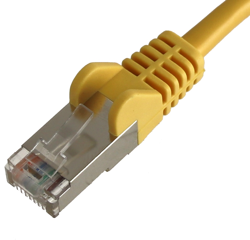CAT.5E Patchkabel, 1,5 m, gelb, F/UTP CAT.5E Patchkabel, 1,5 m, gelb, UTP