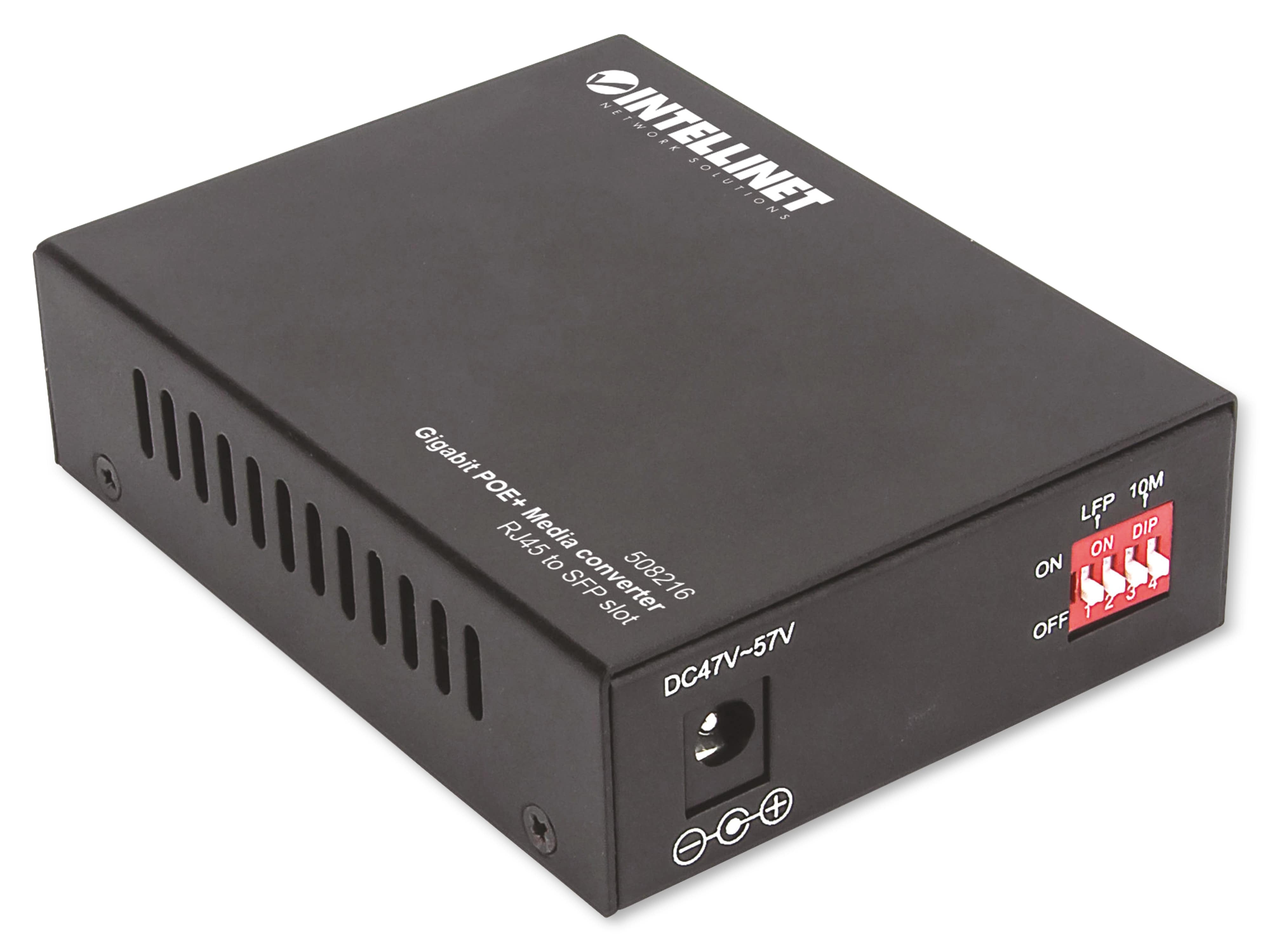 INTELLINET Medienkonverter PoE+ Gigabit INTELLINET Medienkonverter PoE+ Gigabit