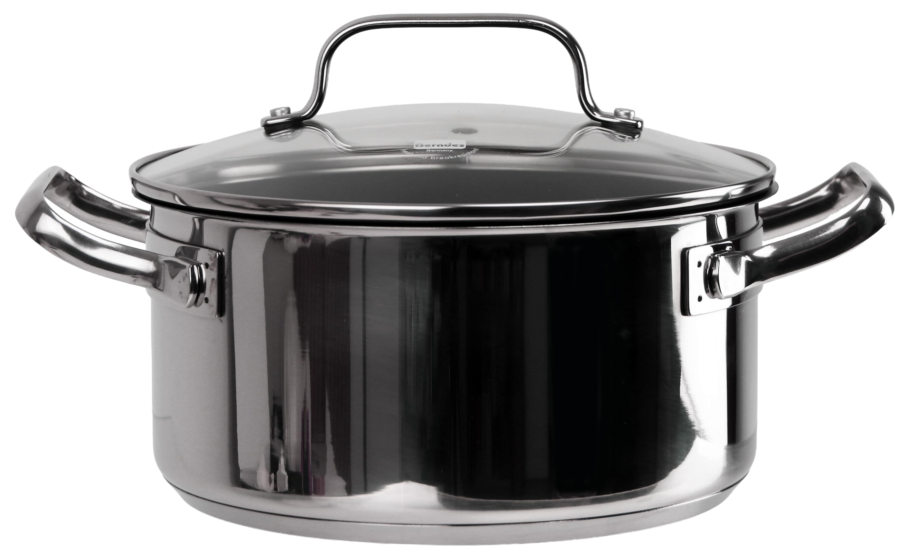 Kochtopf mit Glasdeckel, Edelstahl, 3 l, Ø 20 cm, B-Ware